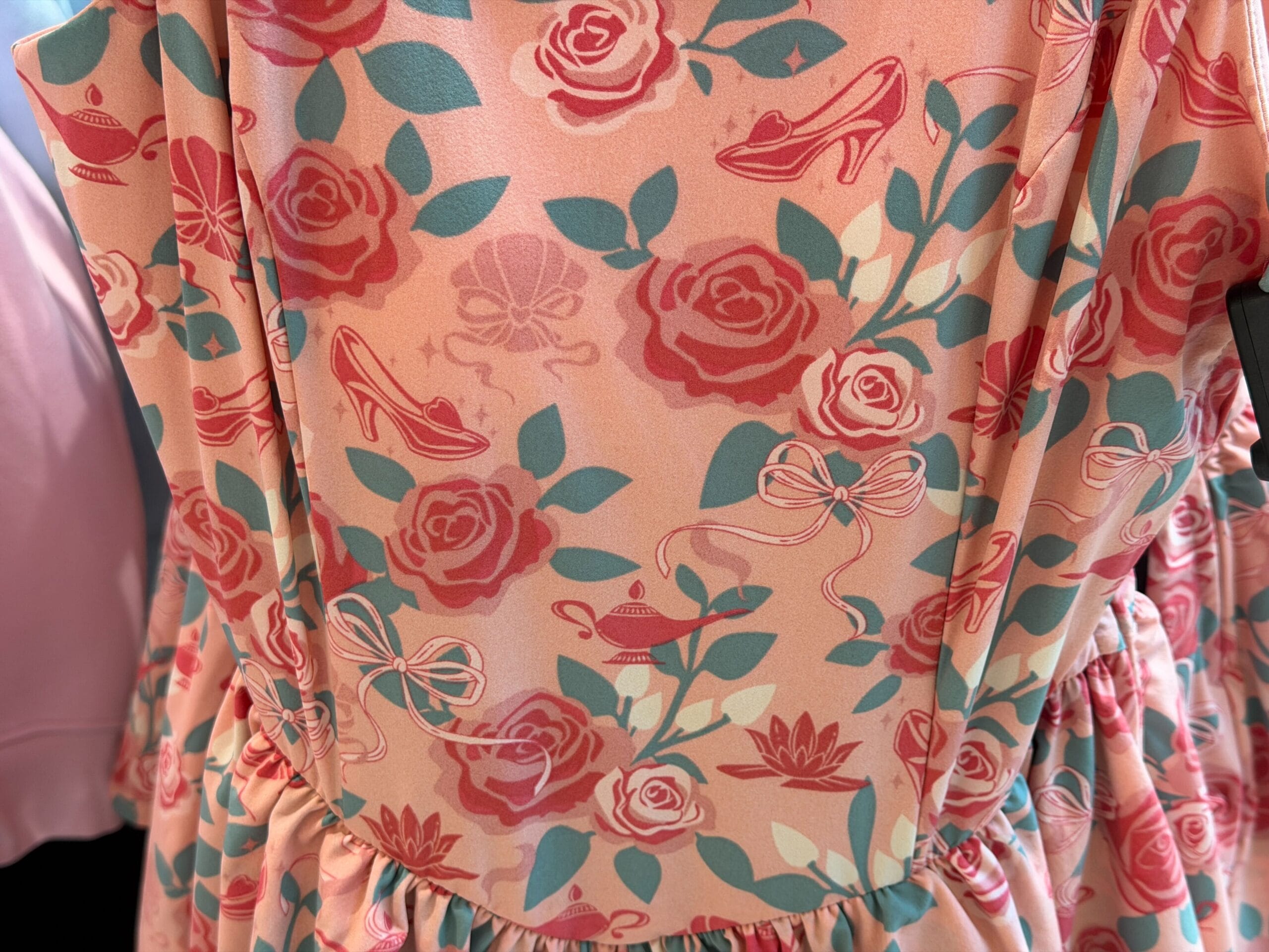 Close-up of bodice of Disney Princess Athletic Dress.