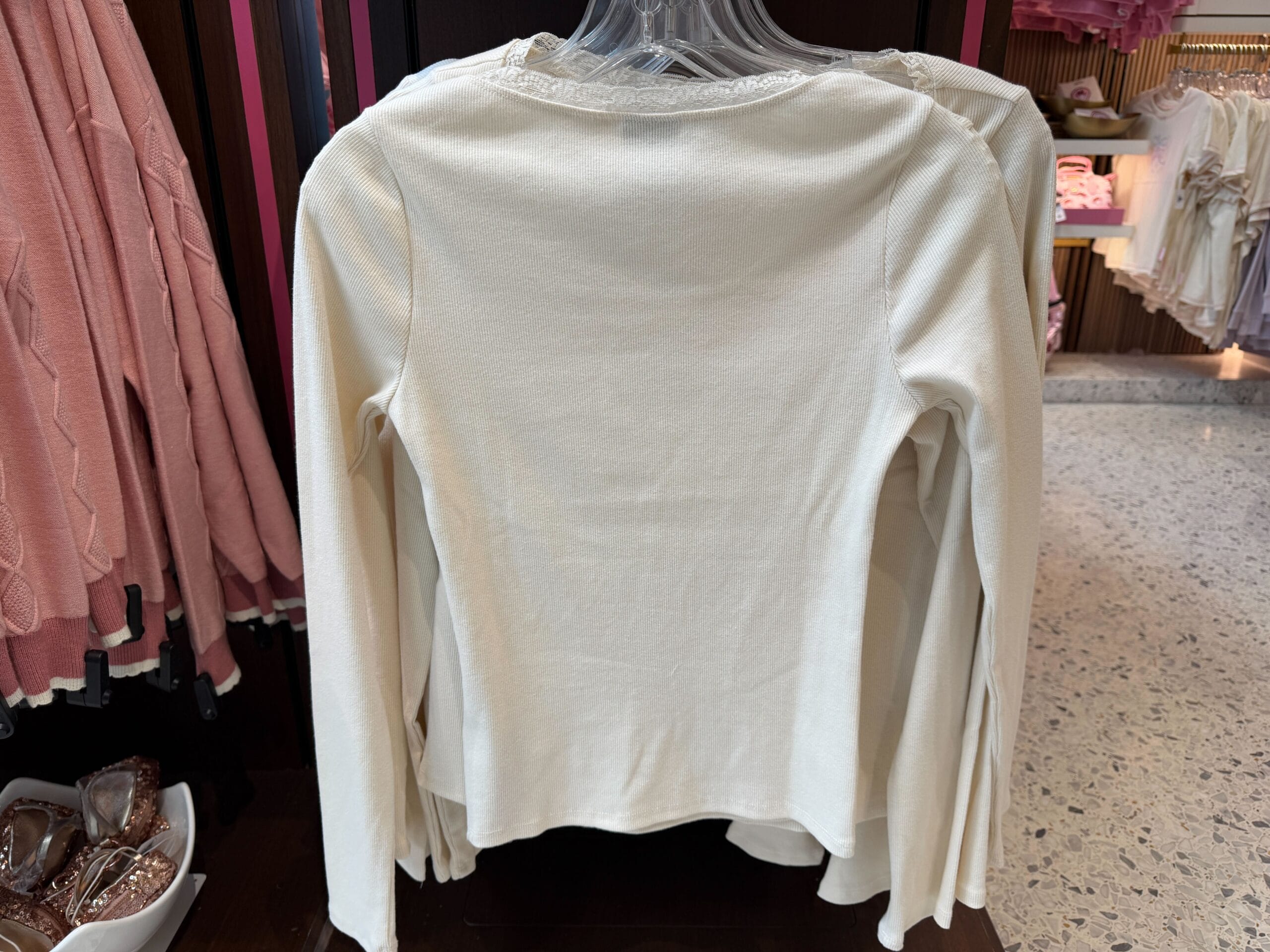 Back of Disney Princess Long-Sleeve Shirt.