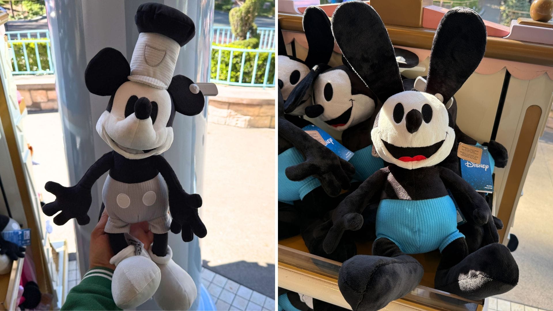 New Oswald & Steamboat Willie Mickey Plush at Disneyland Resort