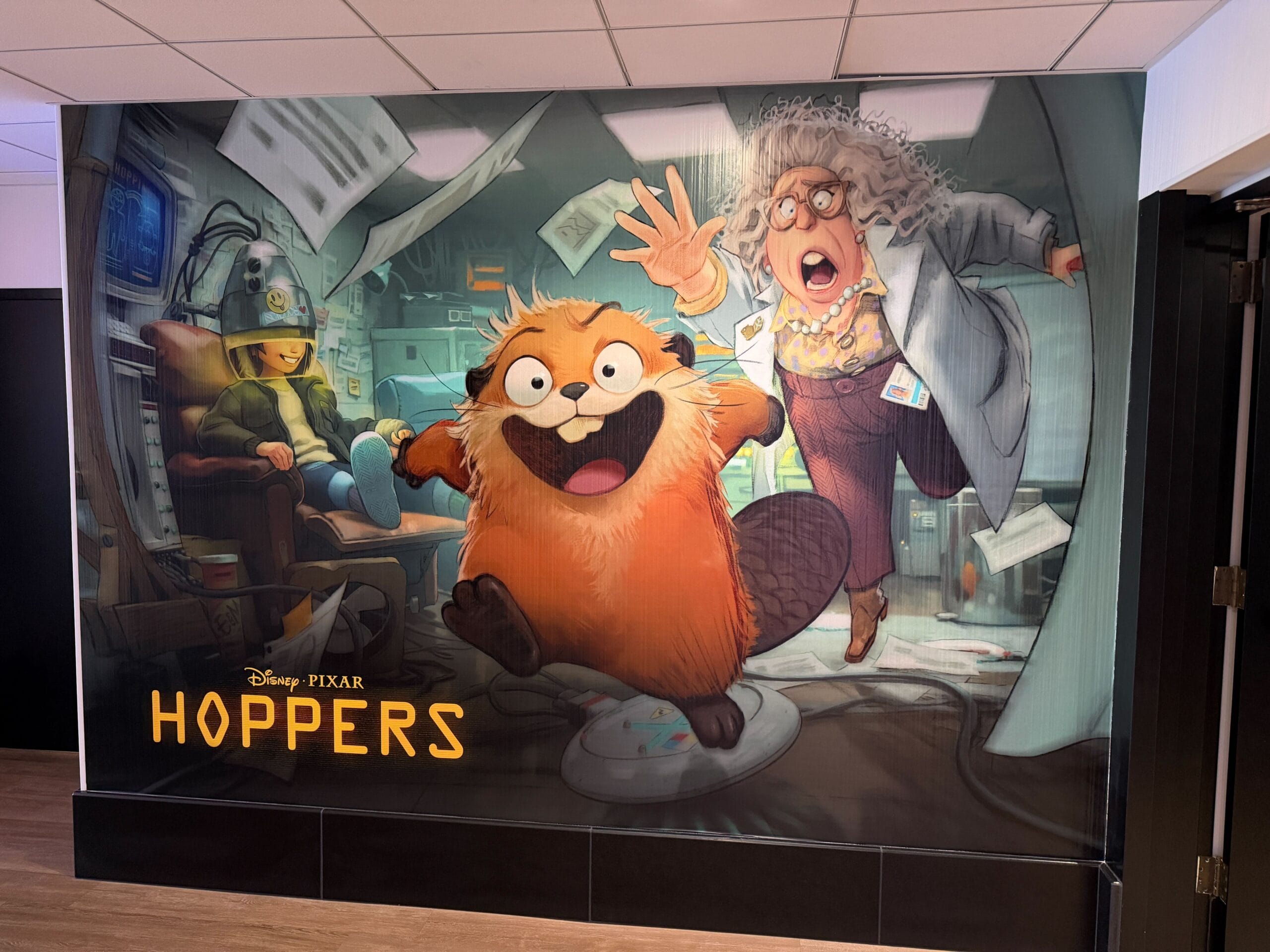 'Hoppers' Concept Art Exhibit at Pixar Place Hotel
