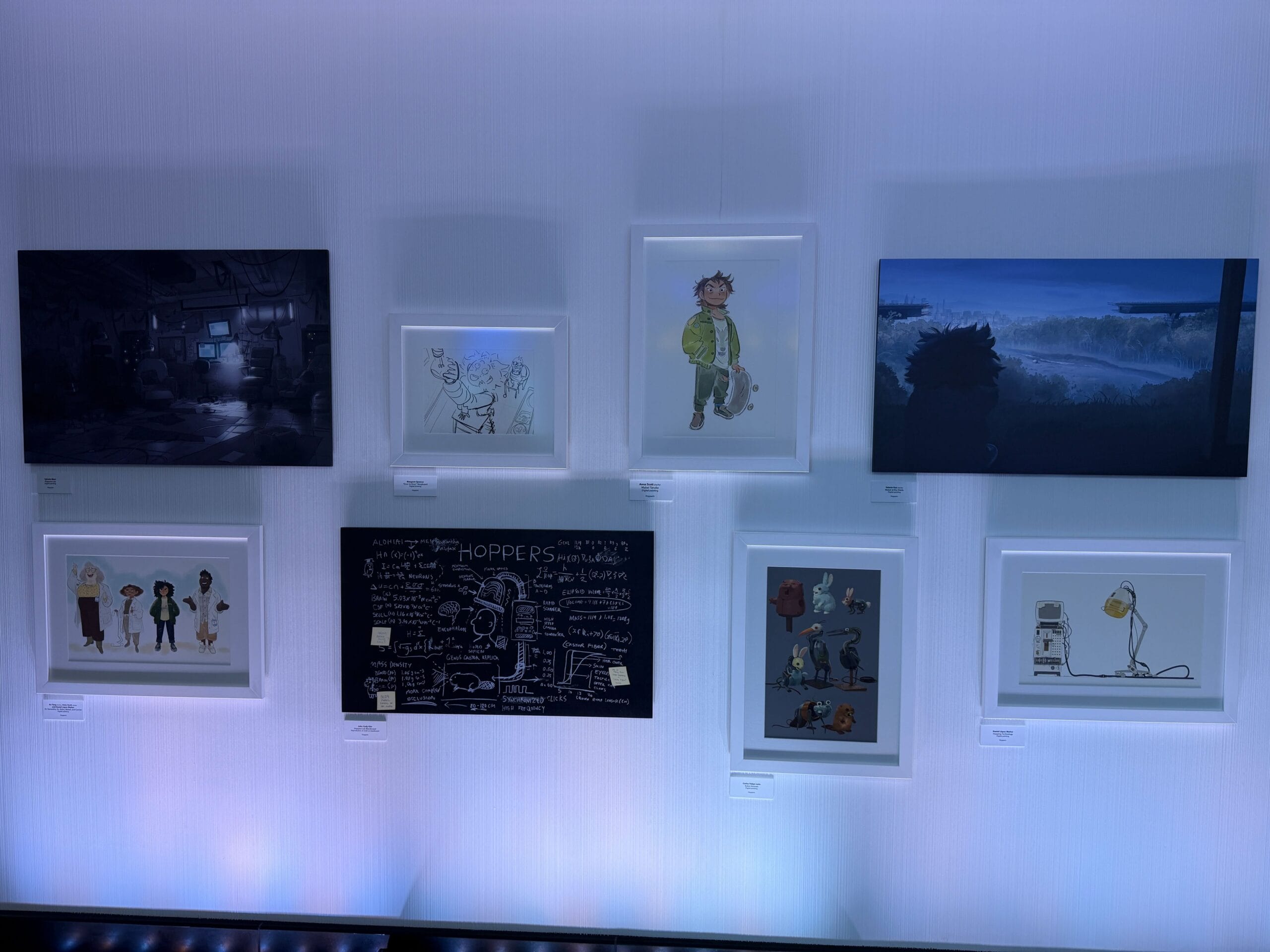 'Hoppers' Concept Art Exhibit at Pixar Place Hotel