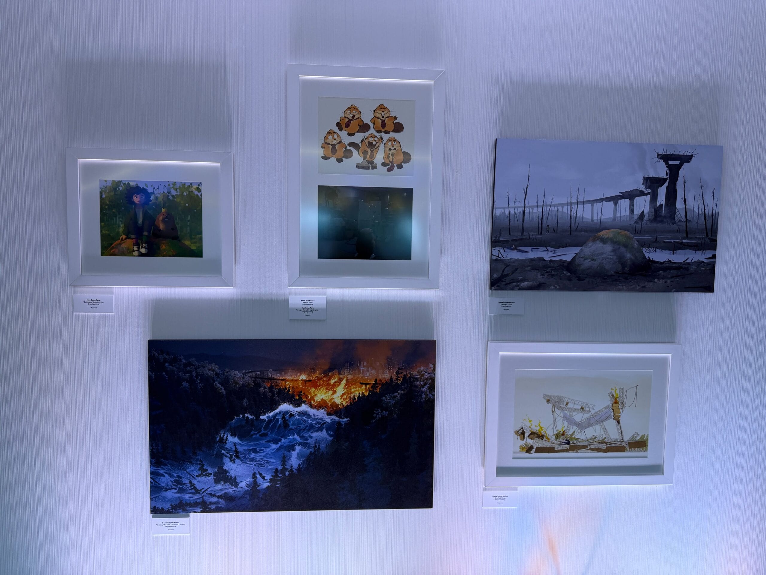 'Hoppers' Concept Art Exhibit at Pixar Place Hotel