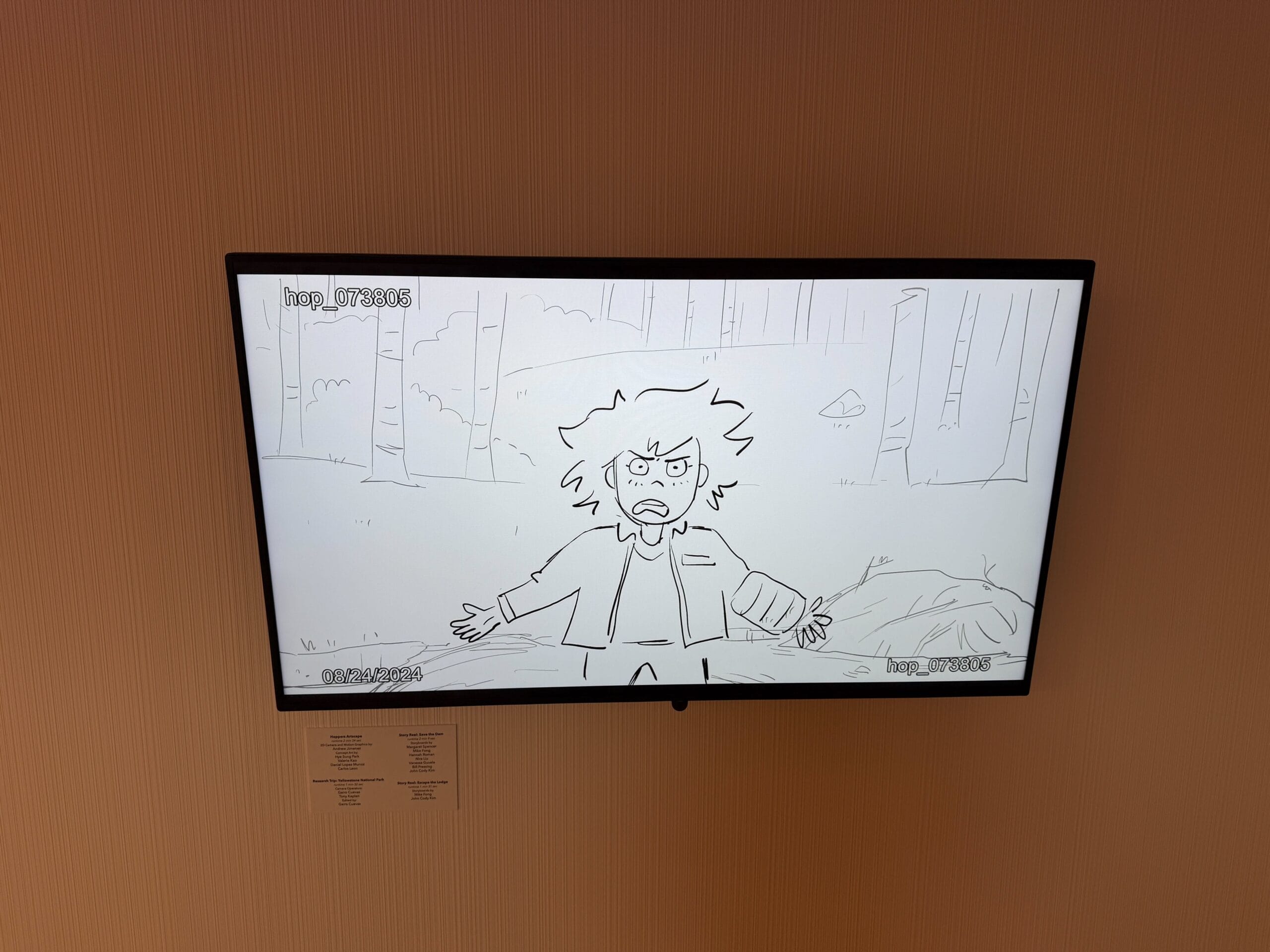 'Hoppers' Concept Art Exhibit at Pixar Place Hotel