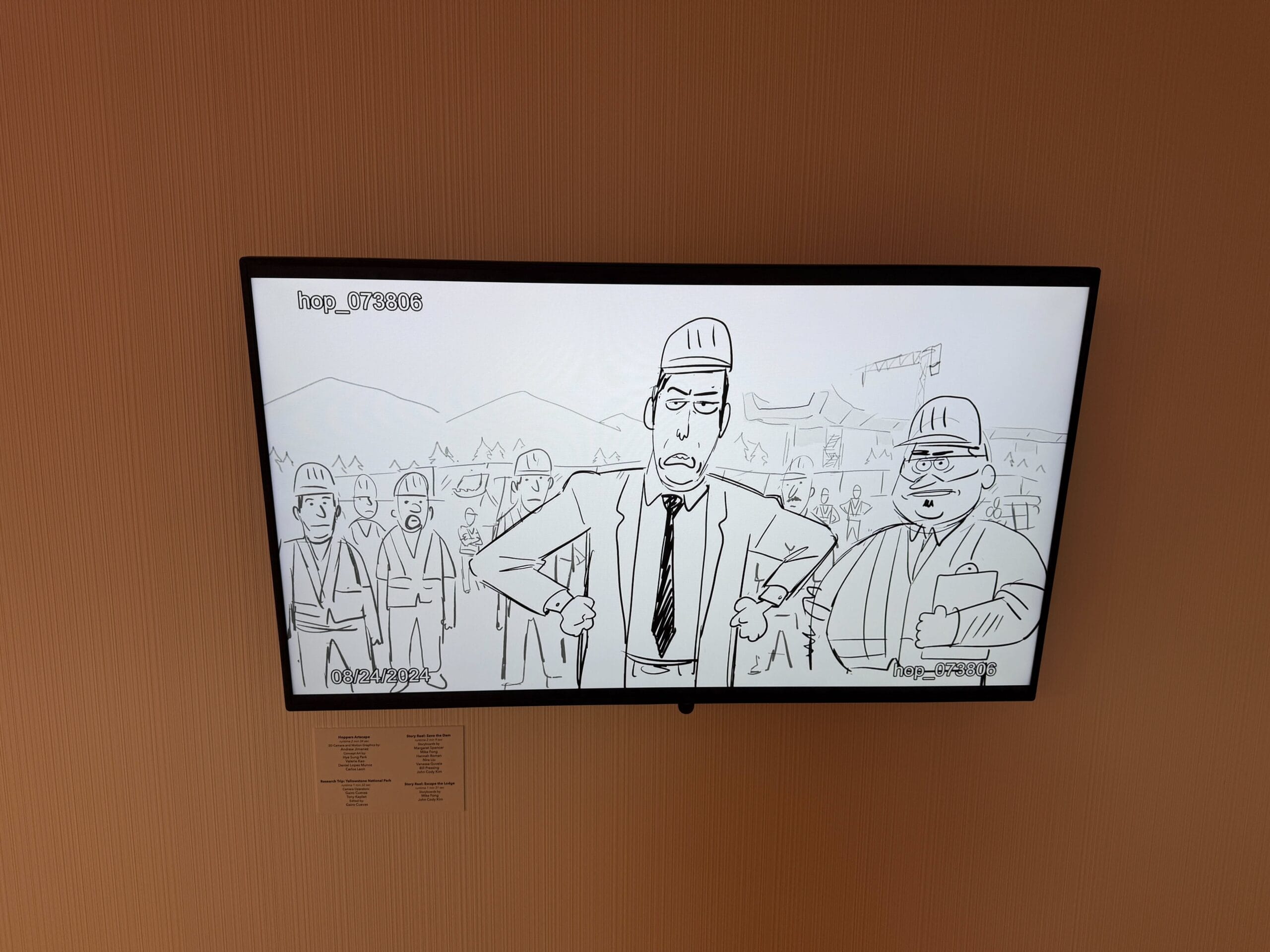 'Hoppers' Concept Art Exhibit at Pixar Place Hotel