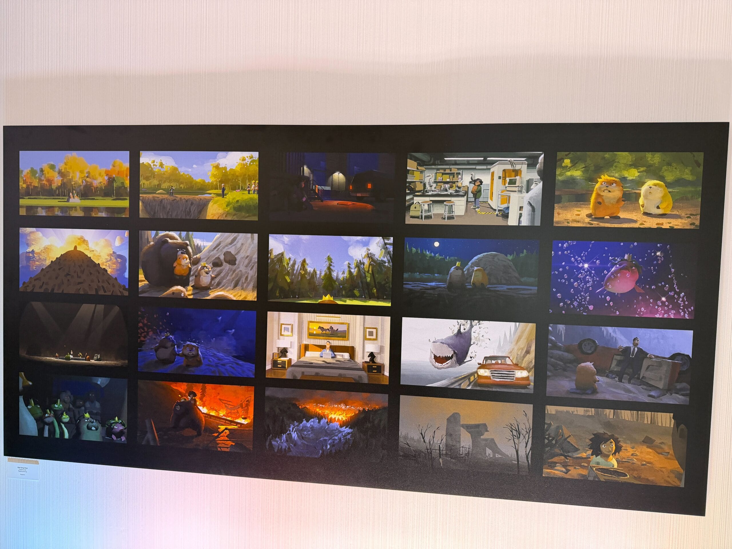 'Hoppers' Concept Art Exhibit at Pixar Place Hotel