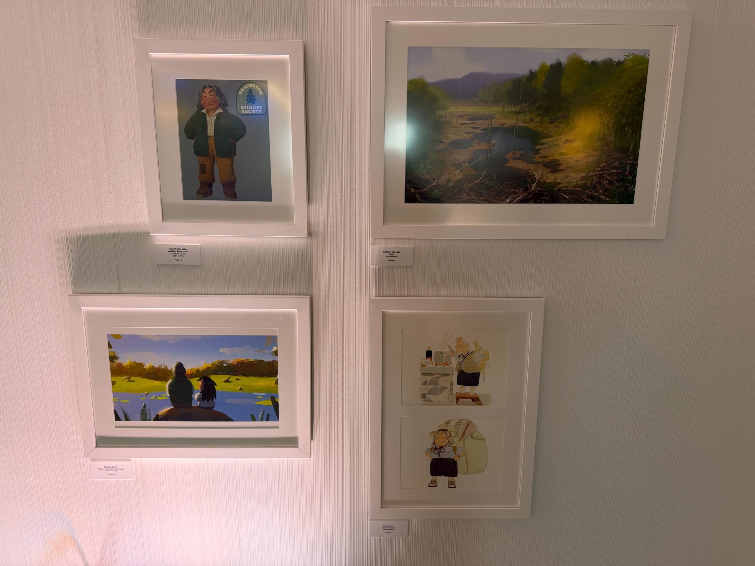 'Hoppers' Concept Art Exhibit at Pixar Place Hotel