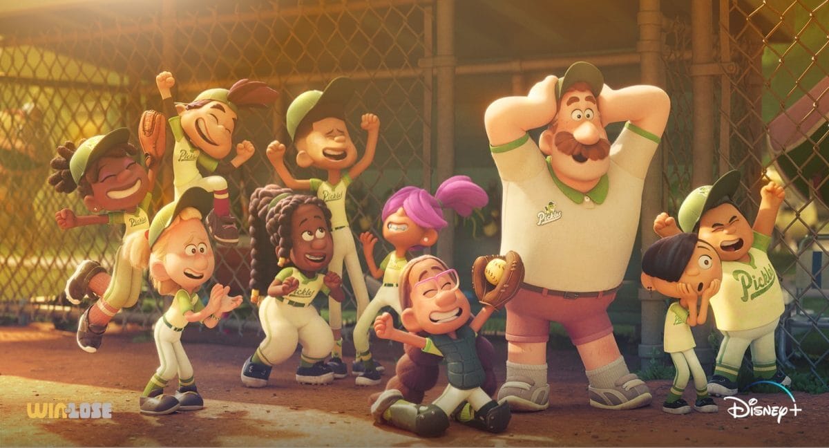 Promotional image for Disney | Pixar's "Win or Lose" series on Disney+