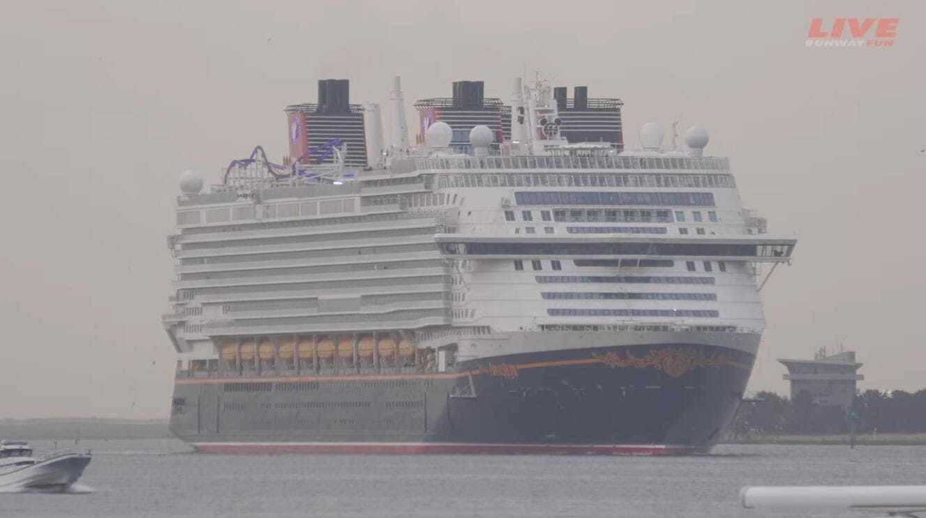 Disney Adventure Docks in Tokyo Before Final Leg of Journey to Singapore