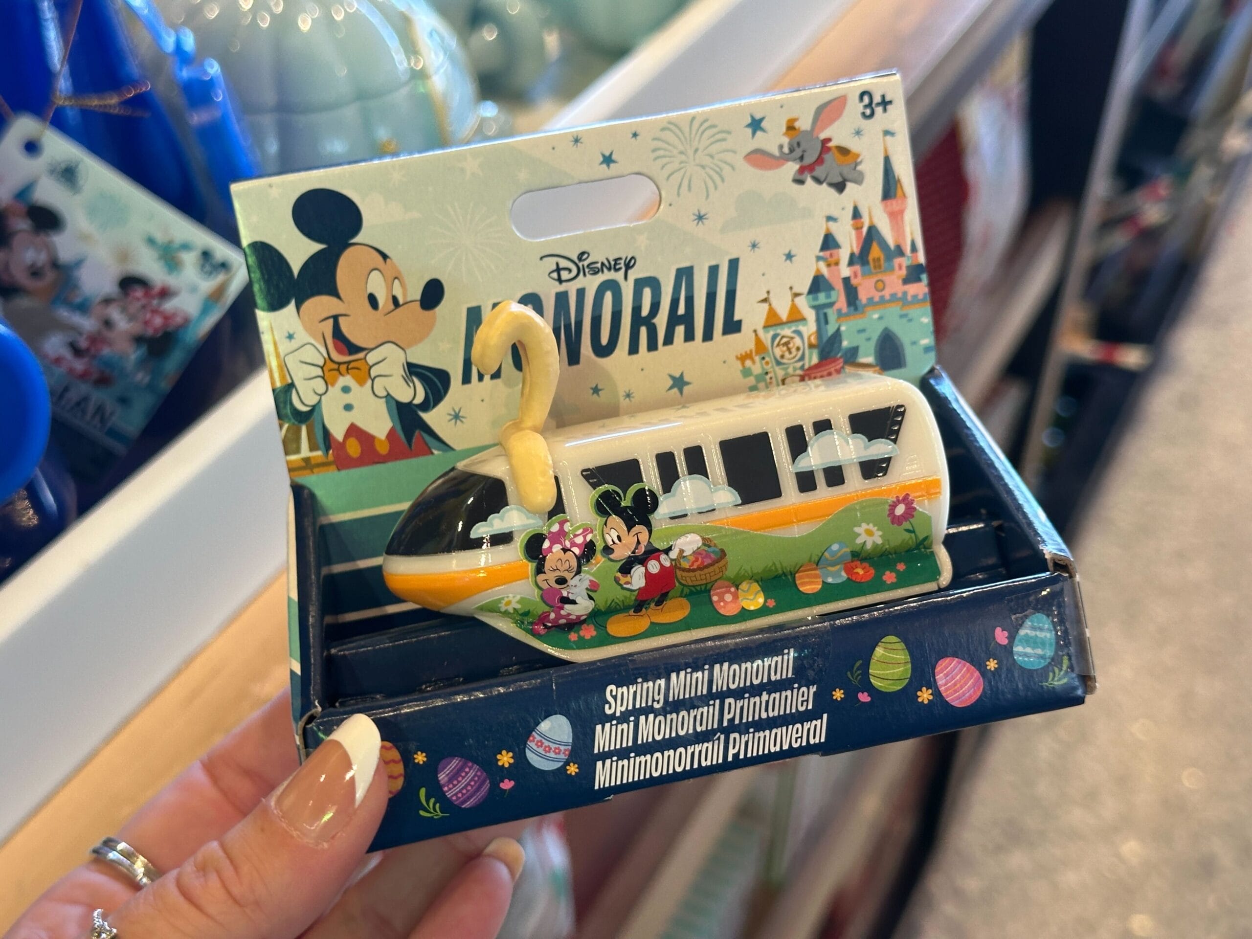 Pull-back Monorail Easter toy