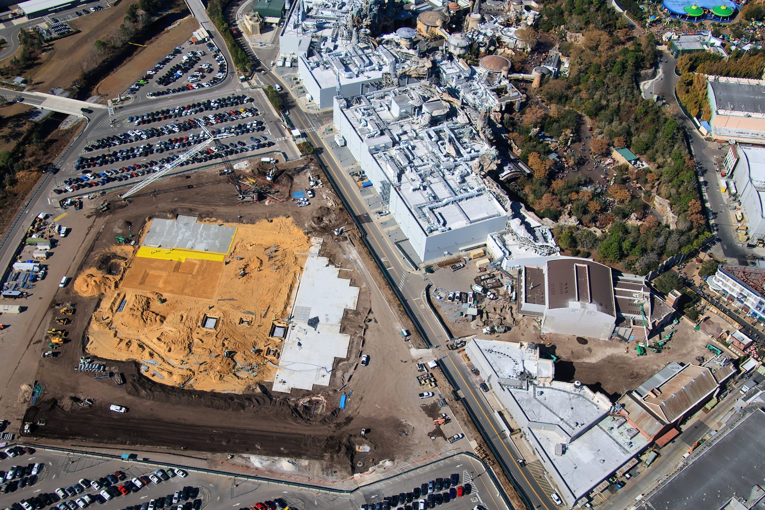 Aerial Photos Show Significant Progress at Monstropolis in Hollywood Studios
