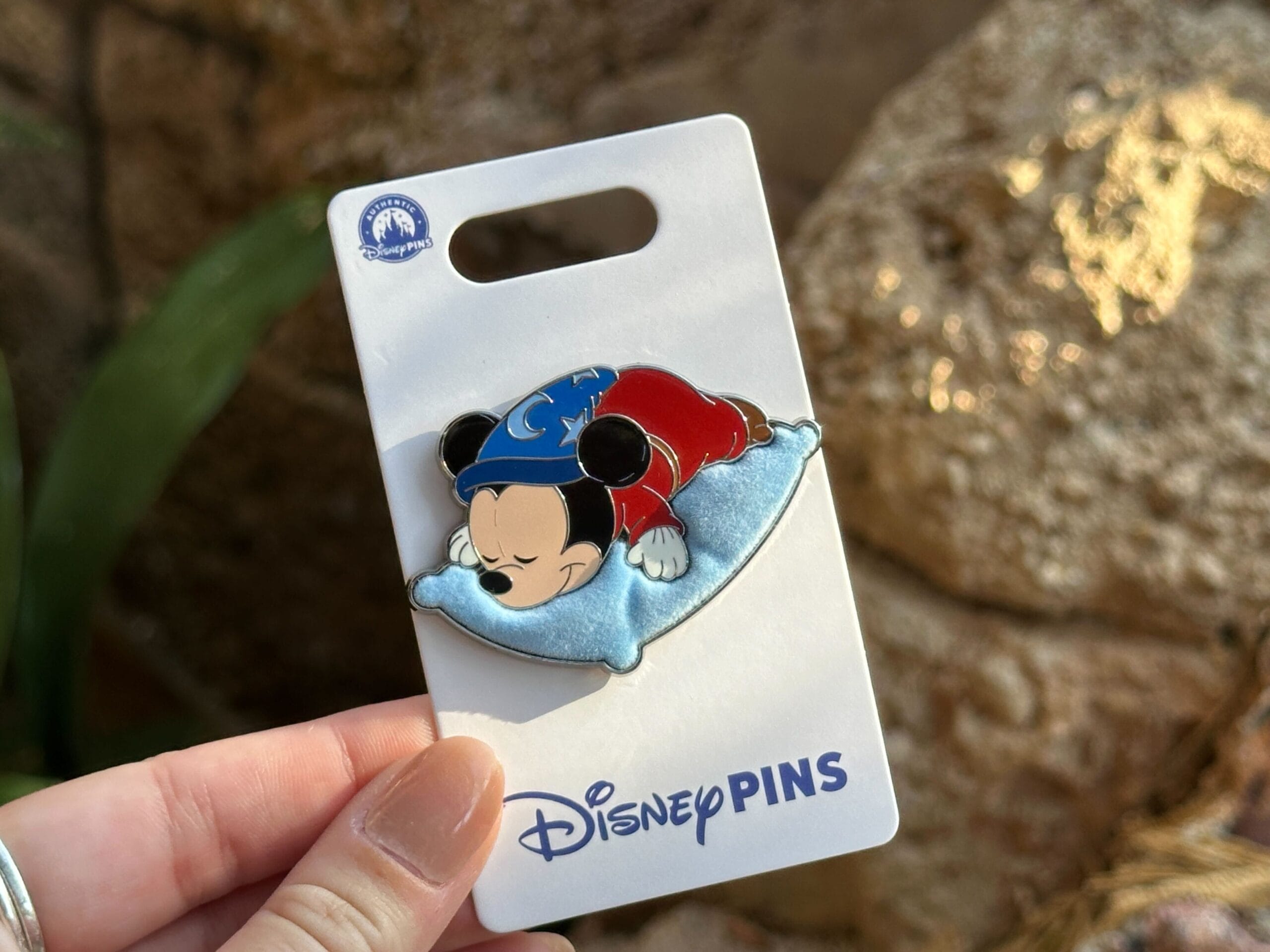 Napping Stitch and Sorcerer Mickey Pins Arrive at Walt Disney World Resort