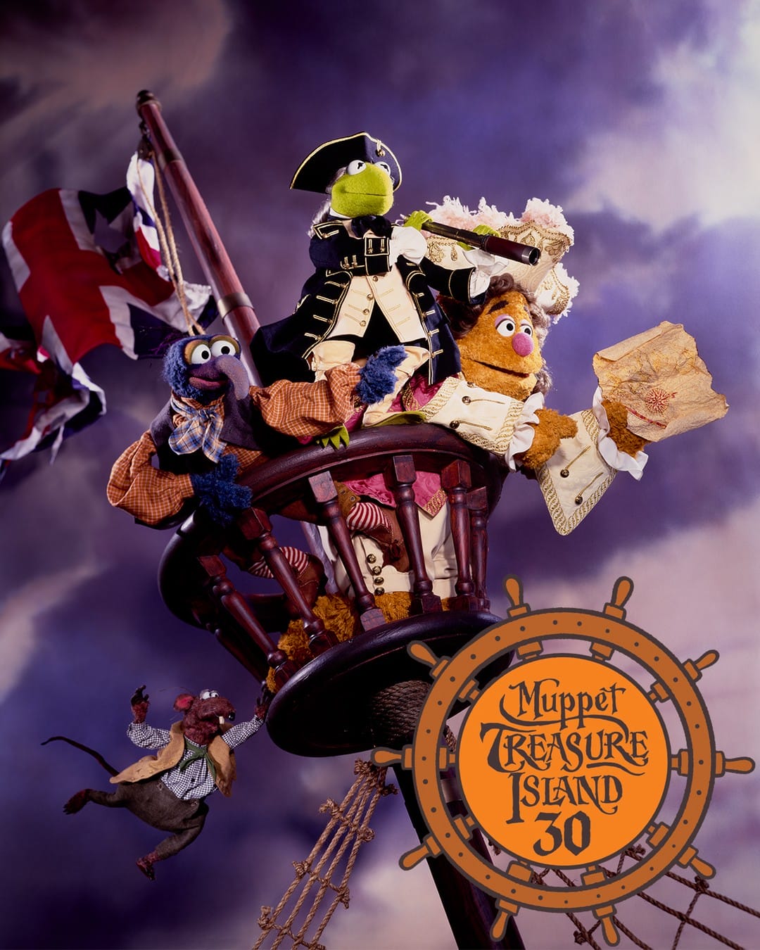 Imagen promocional del 30 aniversario de Muppet Treasure Island
