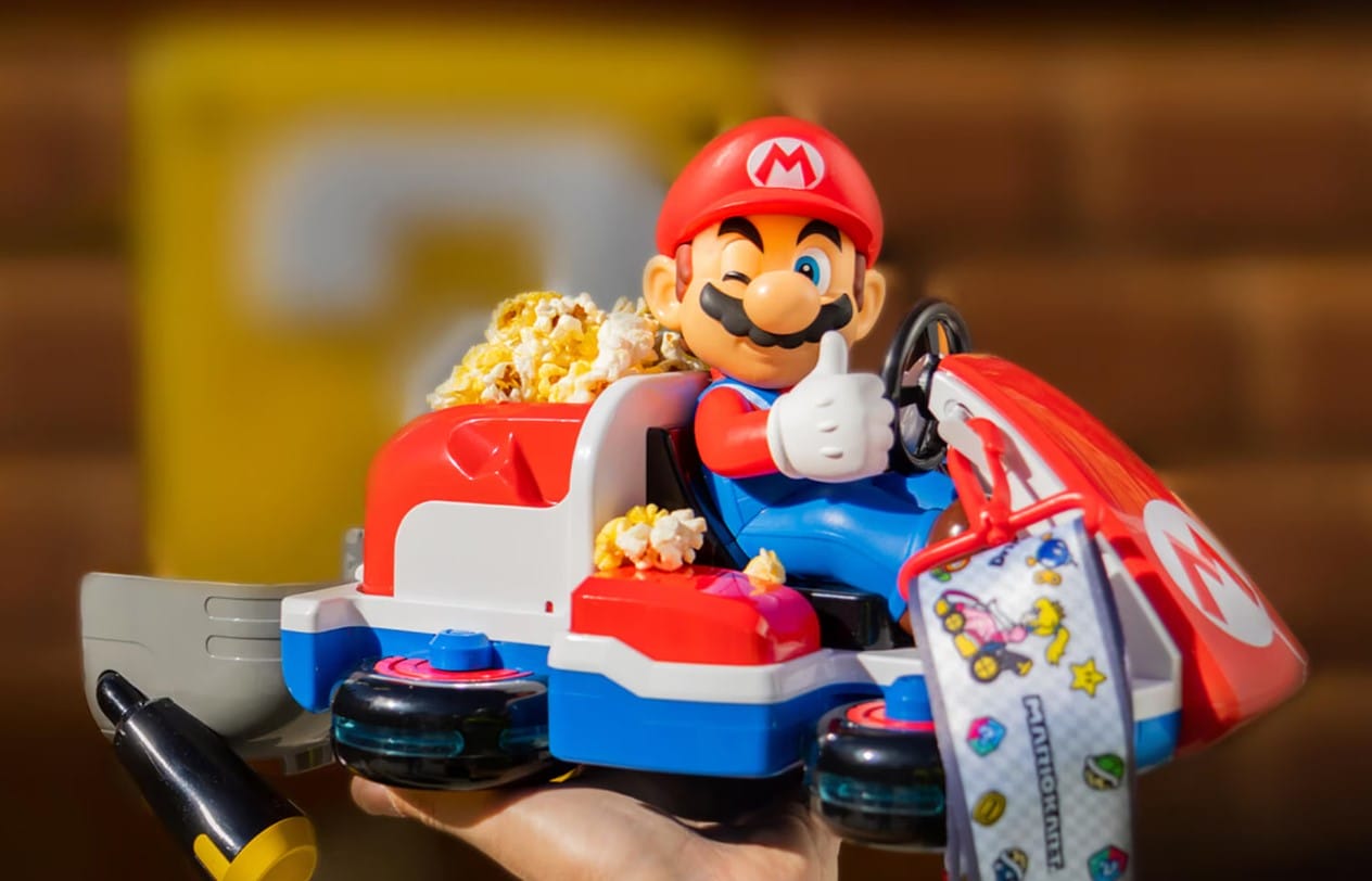 Mario popcorn bucket at Universal Studios Hollywood