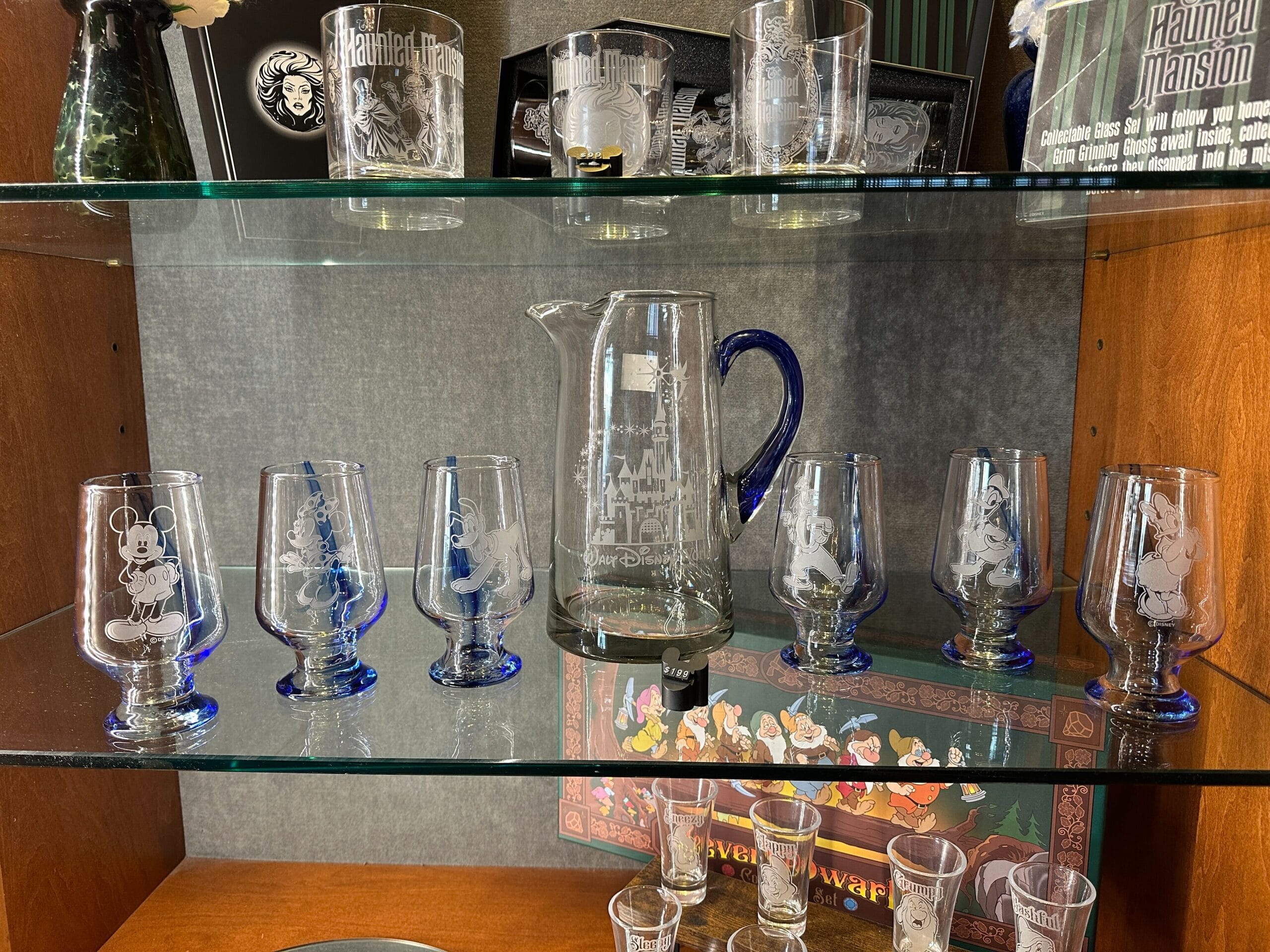 Sensational Six Walt Disney World Pitcher & Glassware Set by Crystal Arts Now Available