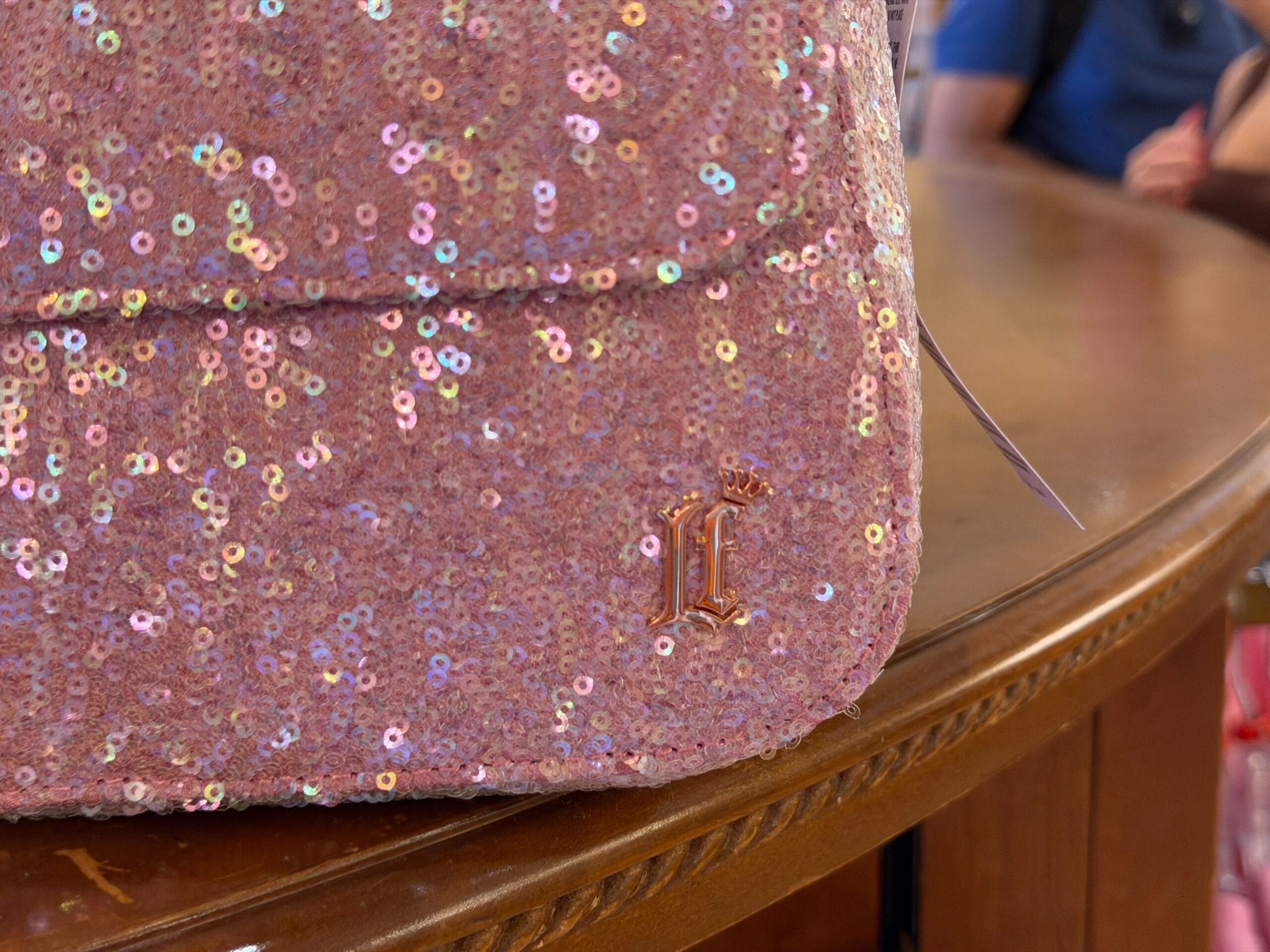 Pink Sequined Minnie Loungefly Handbag at Walt Disney World