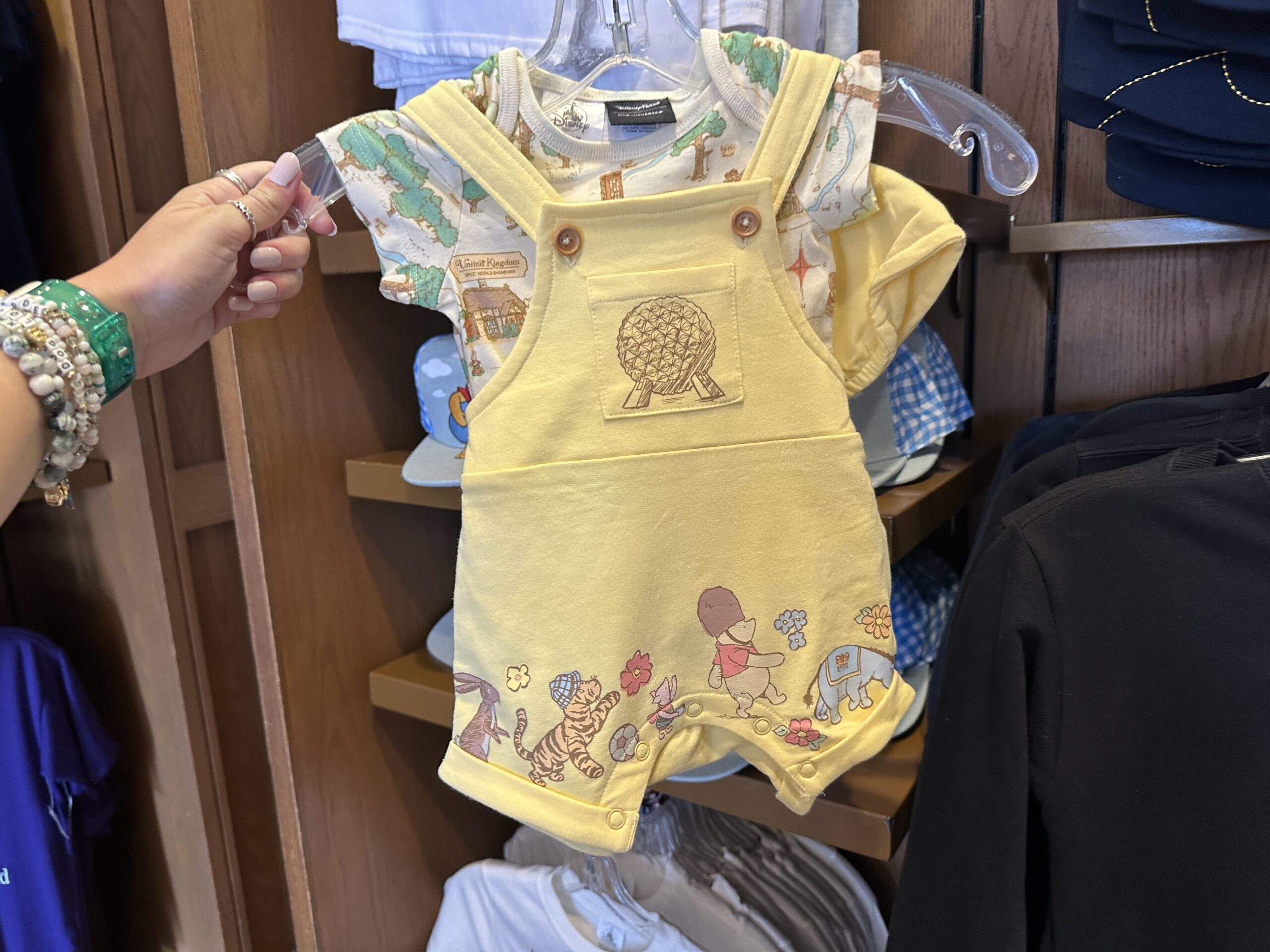 UK Pavilion Winnie the Pooh Baby Onesie.