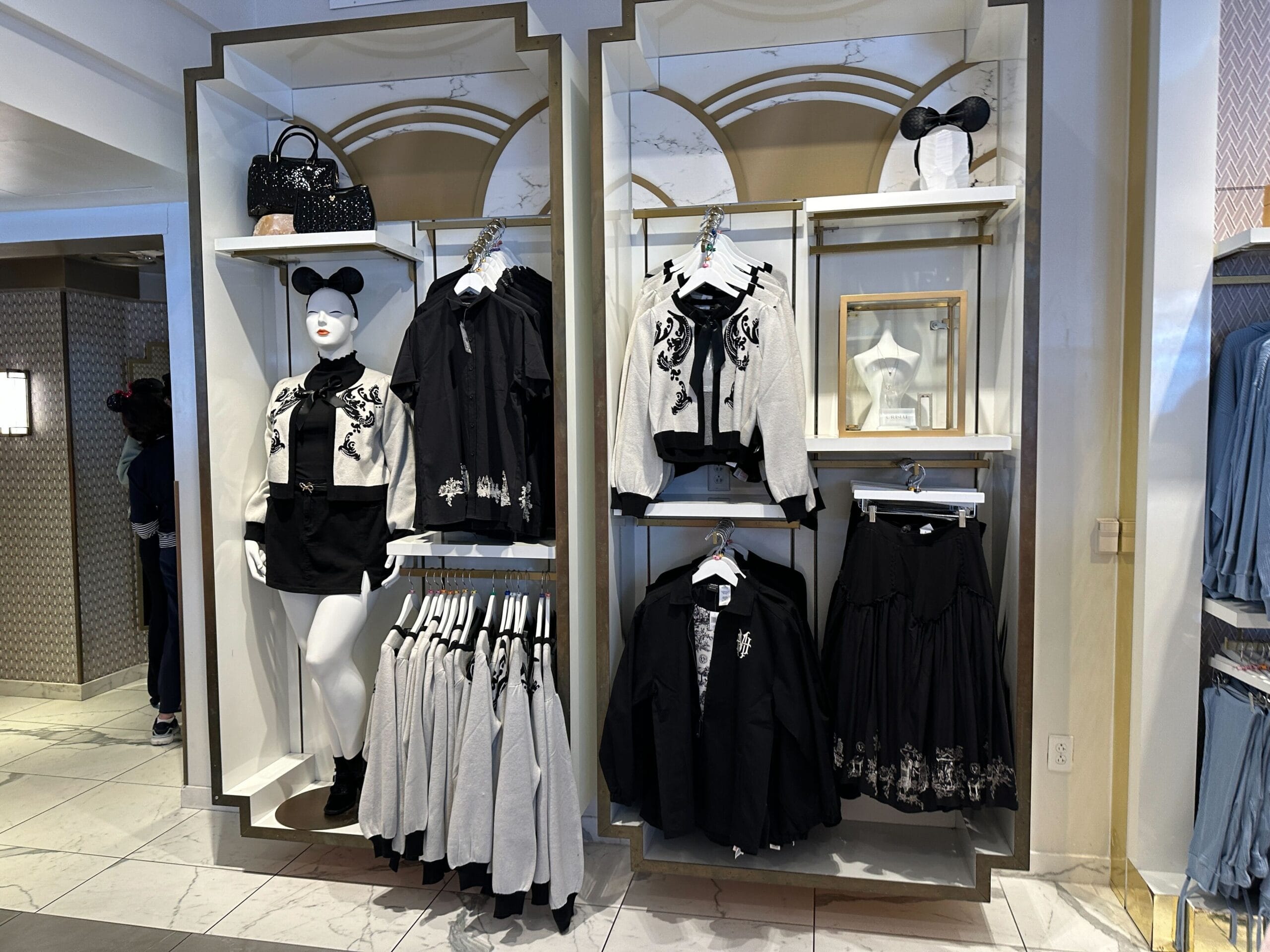 Black and White Haunted Mansion Apparel by Her Universe Collection at Walt Disney World