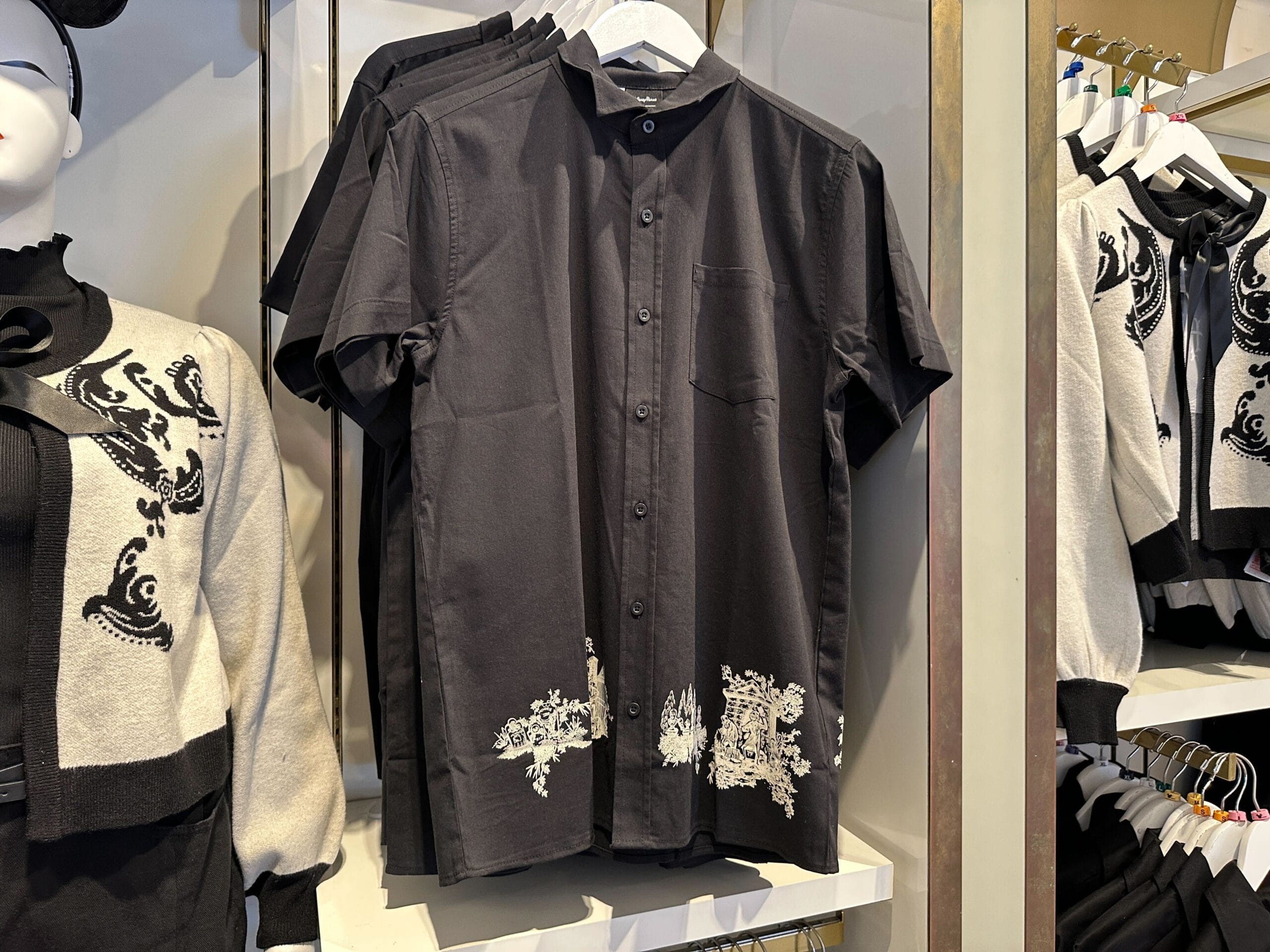 Black and White Haunted Mansion Apparel by Her Universe Collection at Walt Disney World
