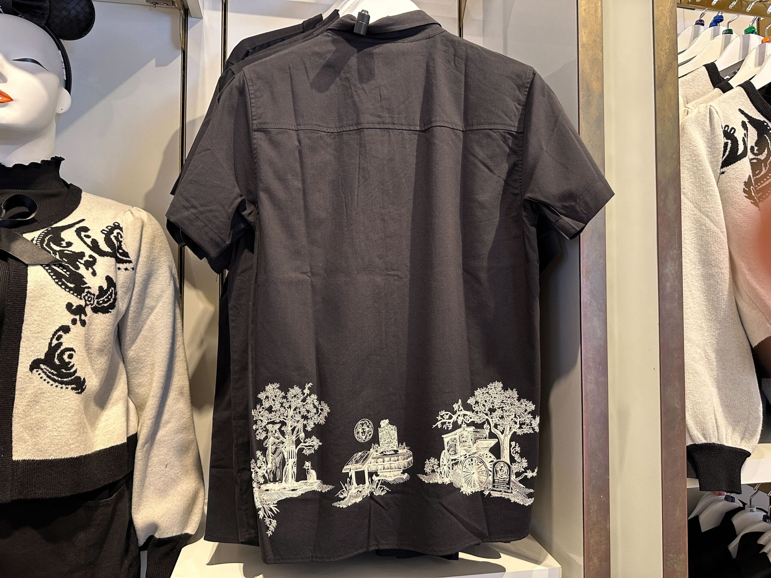 Black and White Haunted Mansion Apparel by Her Universe Collection at Walt Disney World