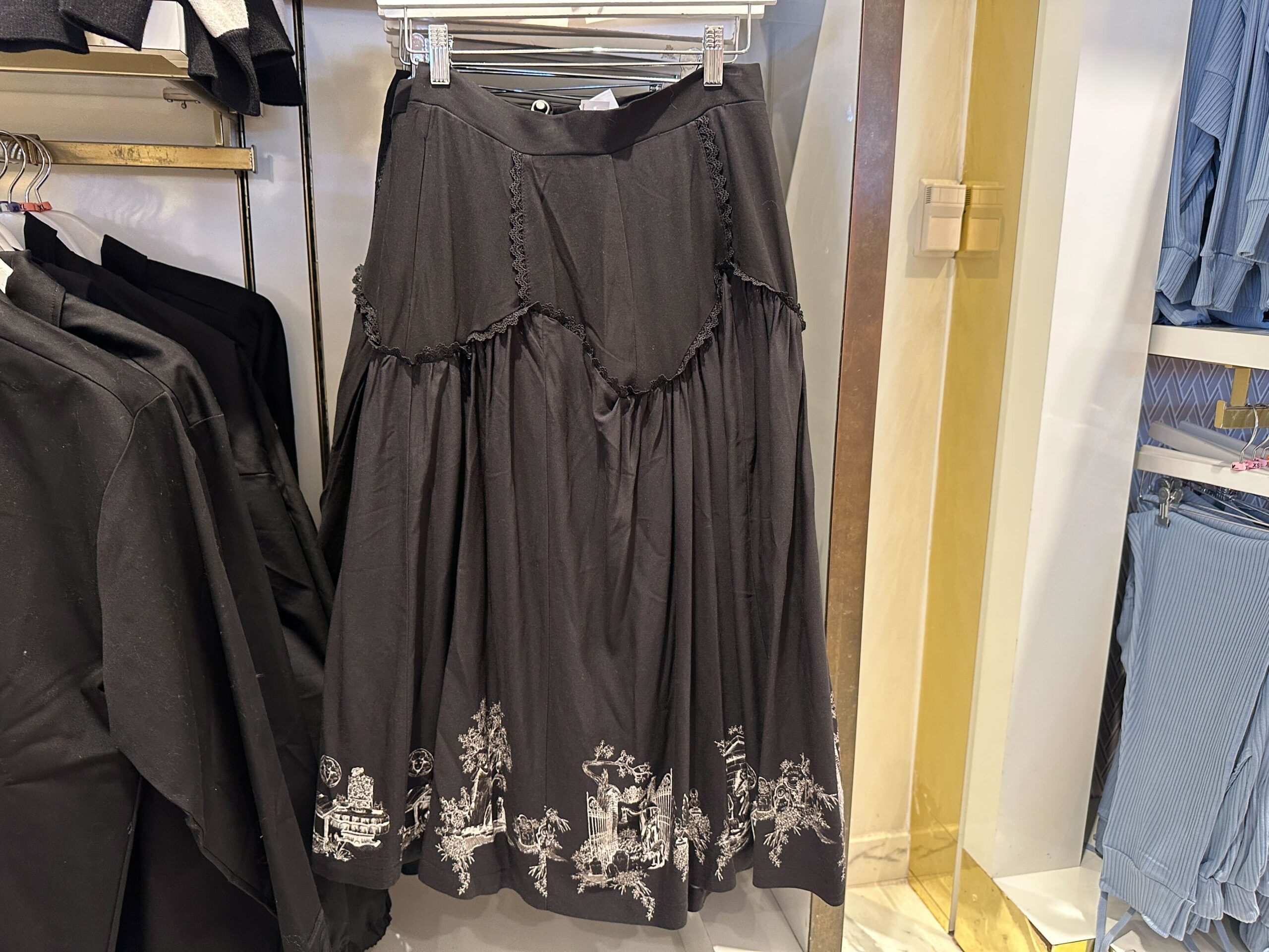 Black and White Haunted Mansion Apparel by Her Universe Collection at Walt Disney World