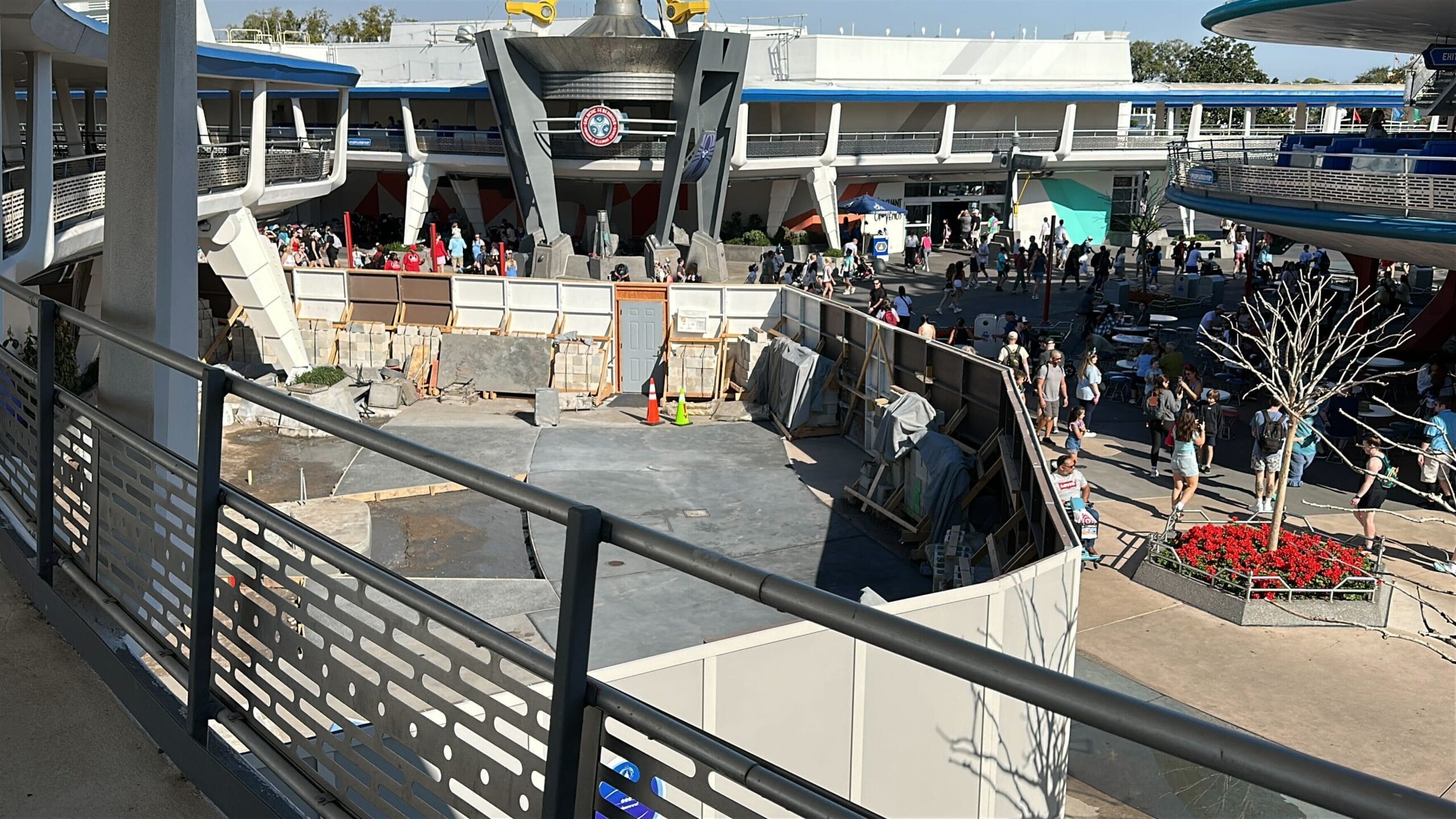 More Concrete Outside Buzz Lightyear’s Space Ranger Spin in Magic Kingdom