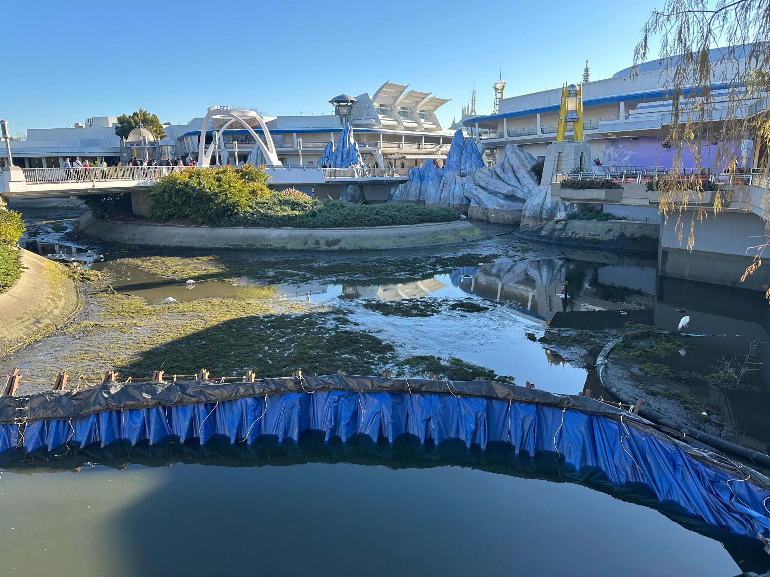 Cinderella Castle Moat Drained, Repainting Continues at Magic Kingdom