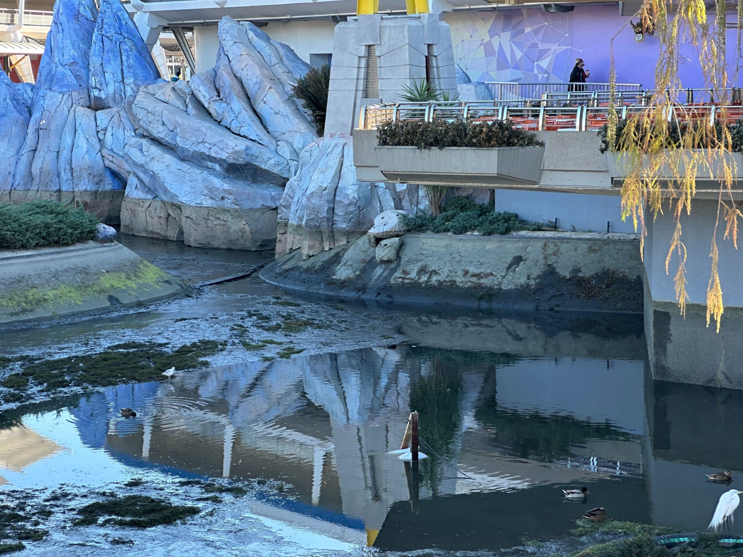 Cinderella Castle Moat Drained, Repainting Continues at Magic Kingdom