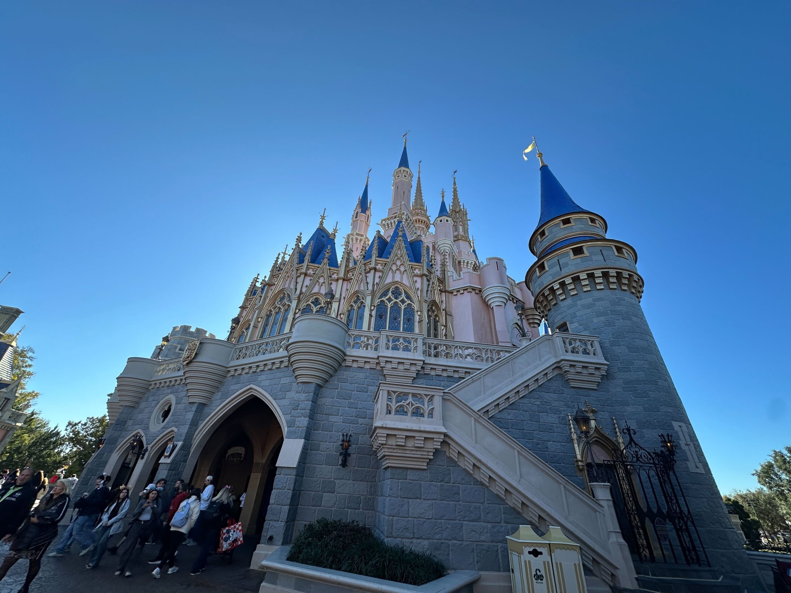Cinderella Castle Moat Drained, Repainting Continues at Magic Kingdom