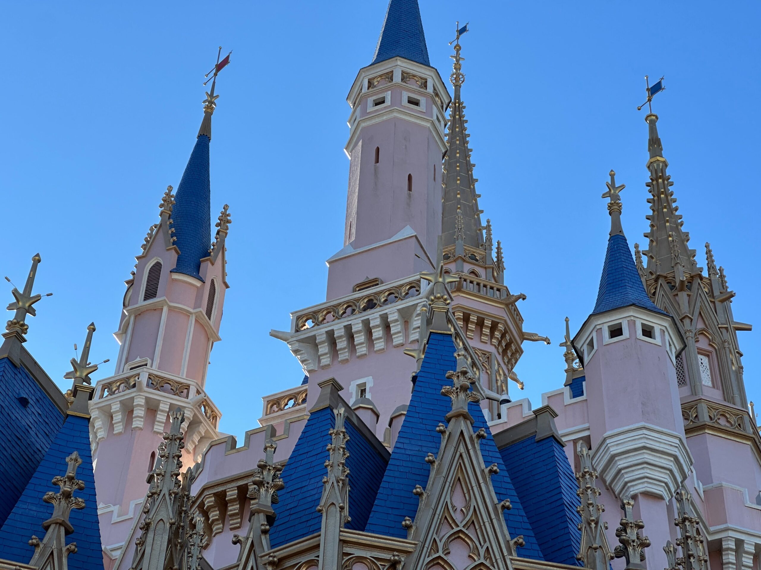 Cinderella Castle Moat Drained, Repainting Continues at Magic Kingdom