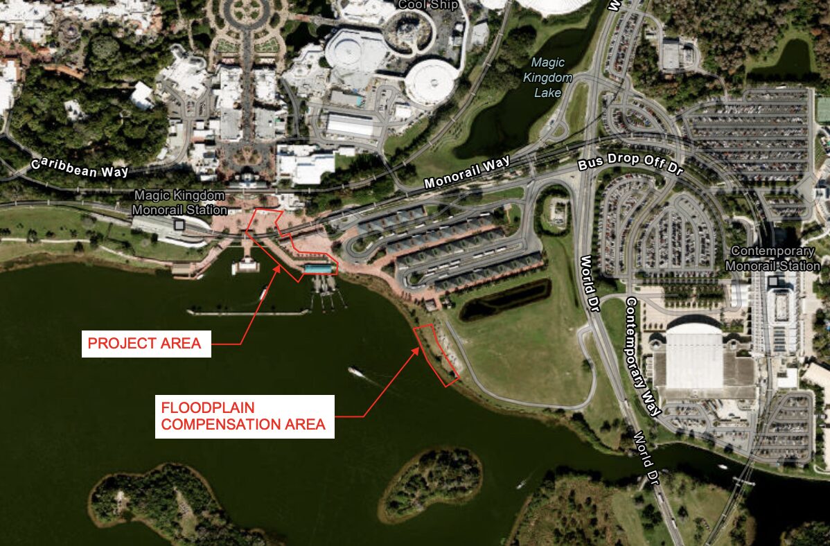 Disney Files Permit for Magic Kingdom Ferryboat Dock Expansion