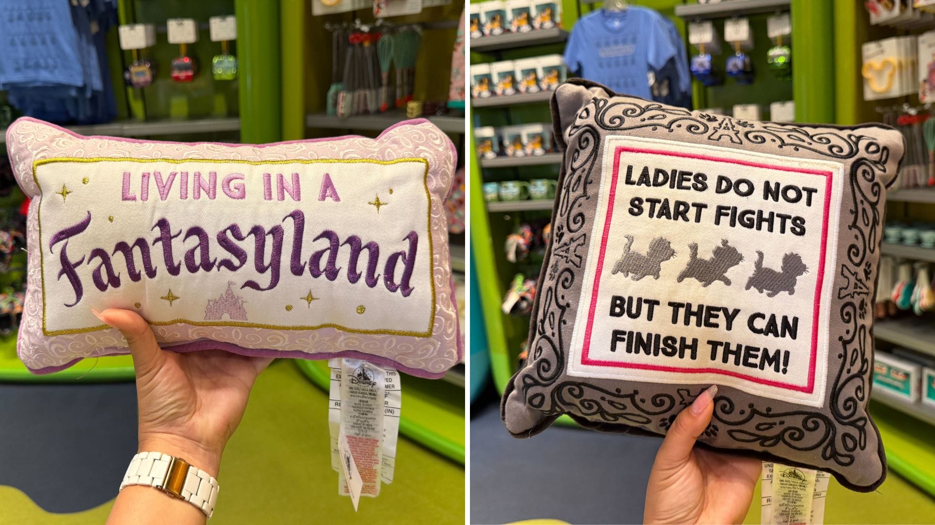 Fantasyland and Marie 'Aristocats' Throw Pillows at Walt Disney World