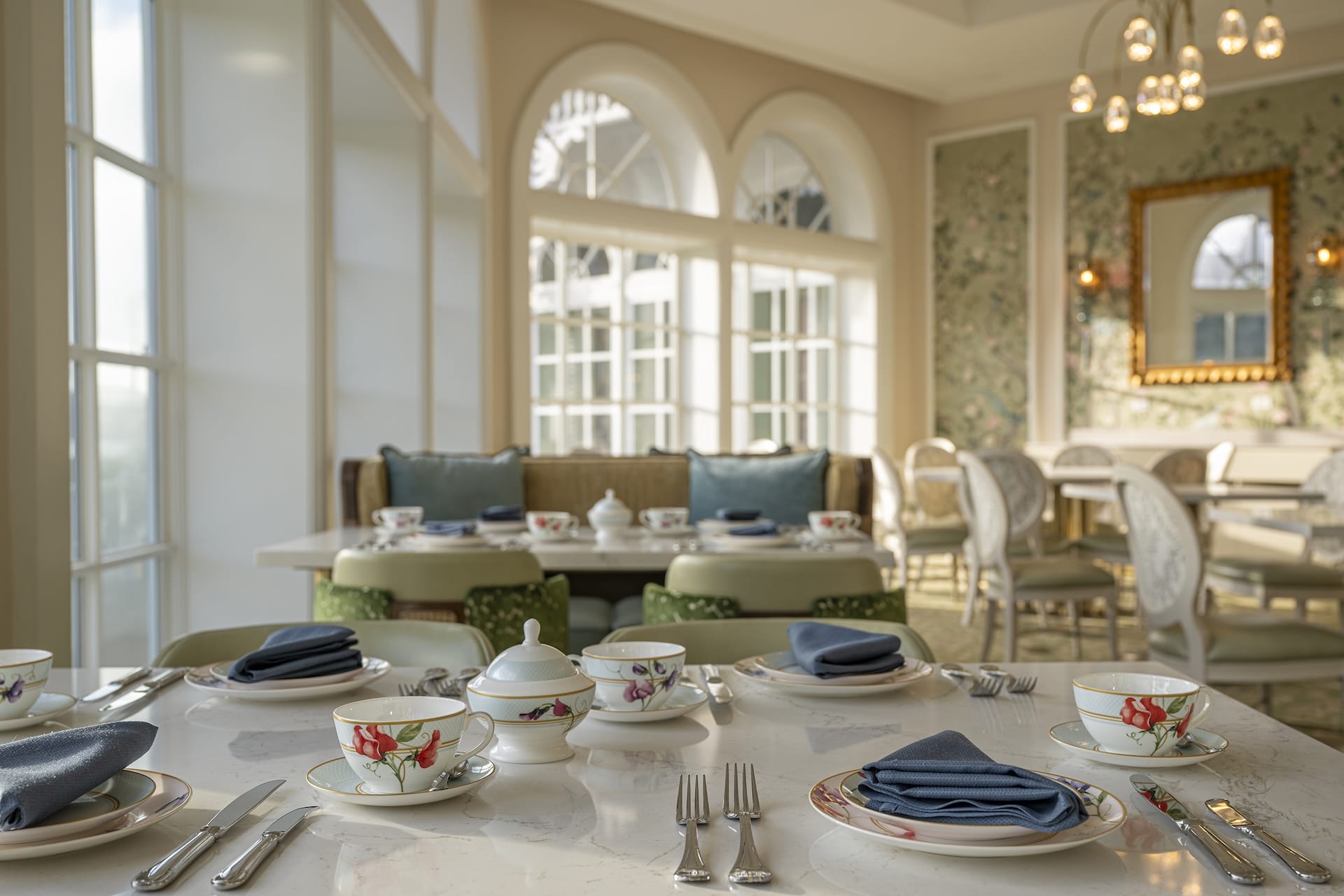 First Look Inside Completed Garden View Tea Room at Disney's Grand Floridian Resort