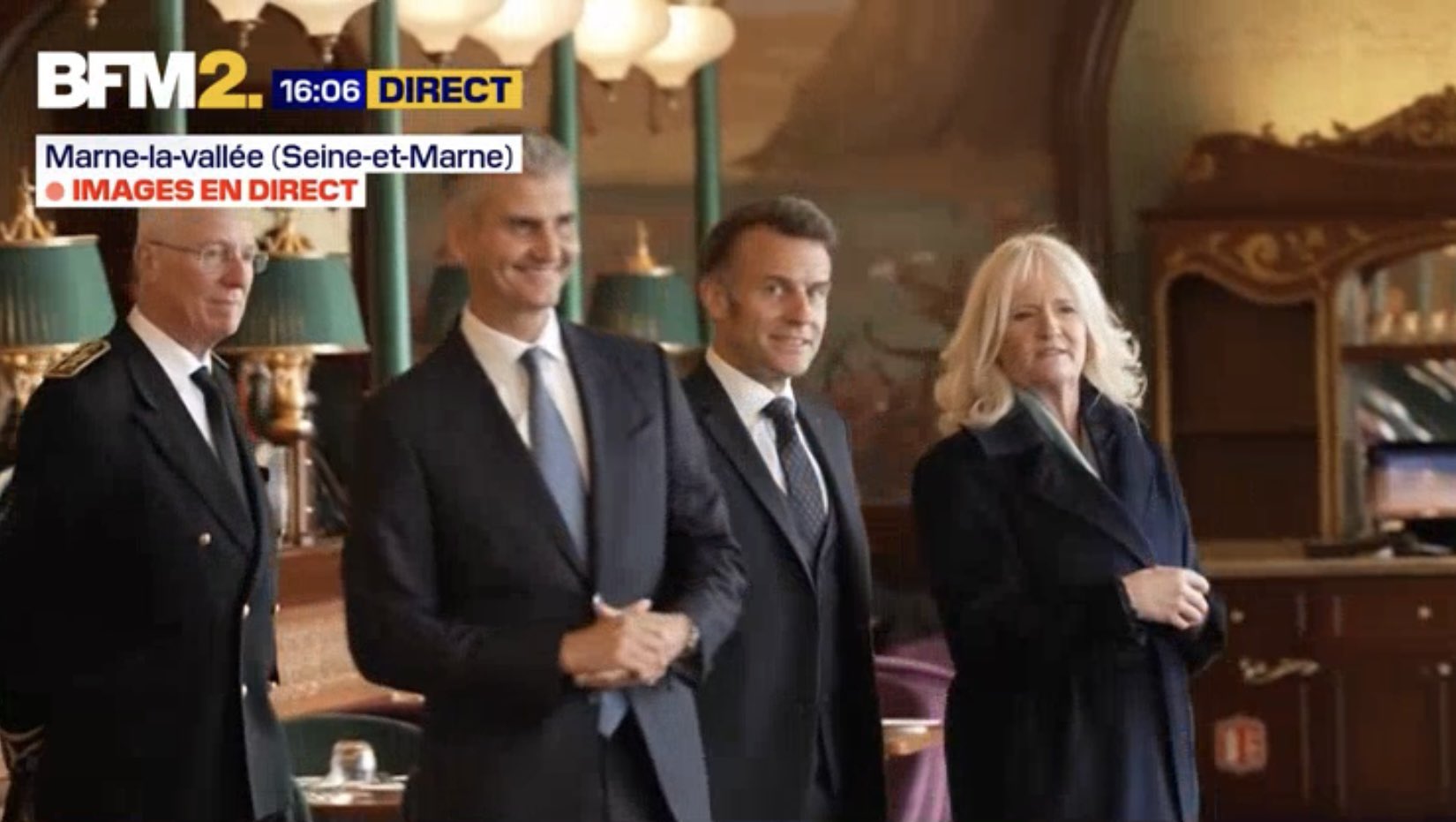 French President Emmanuel Macron & Disney CEO Josh D’Amaro Visit World of Frozen Ahead of Grand Open