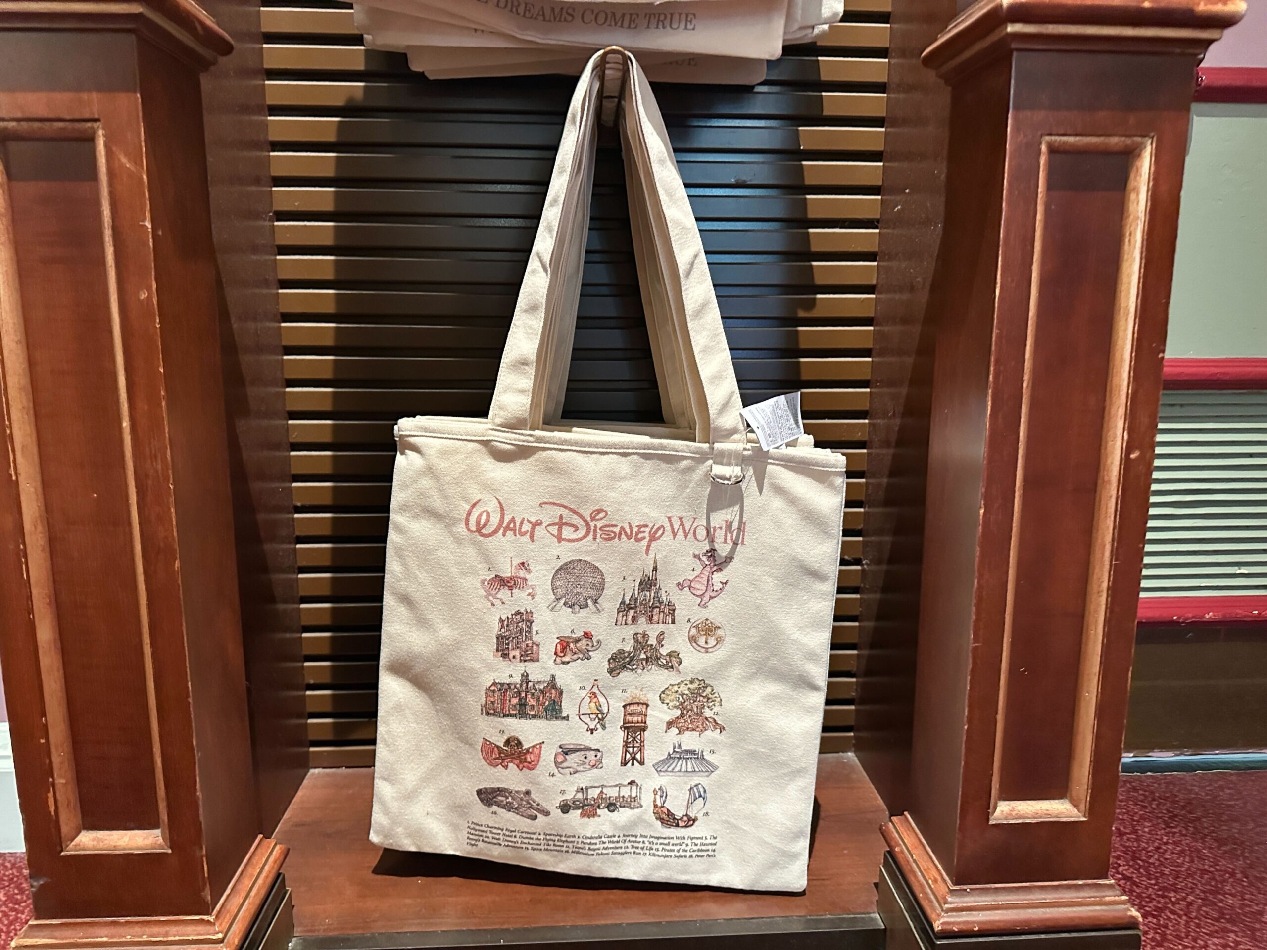 Walt Disney World Attractions Sketch Tote