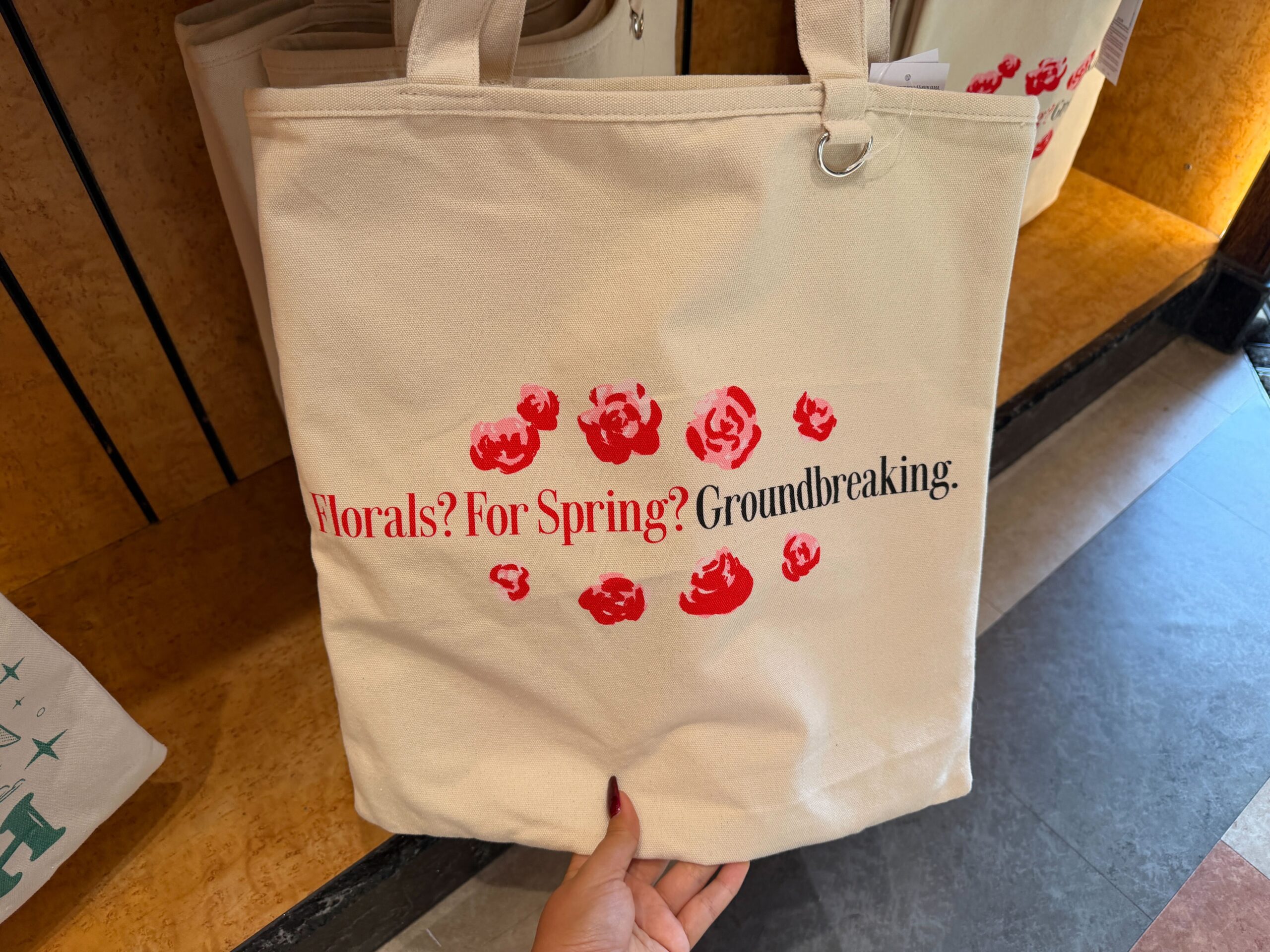 'The Devil Wears Prada' Florals Quote Tote