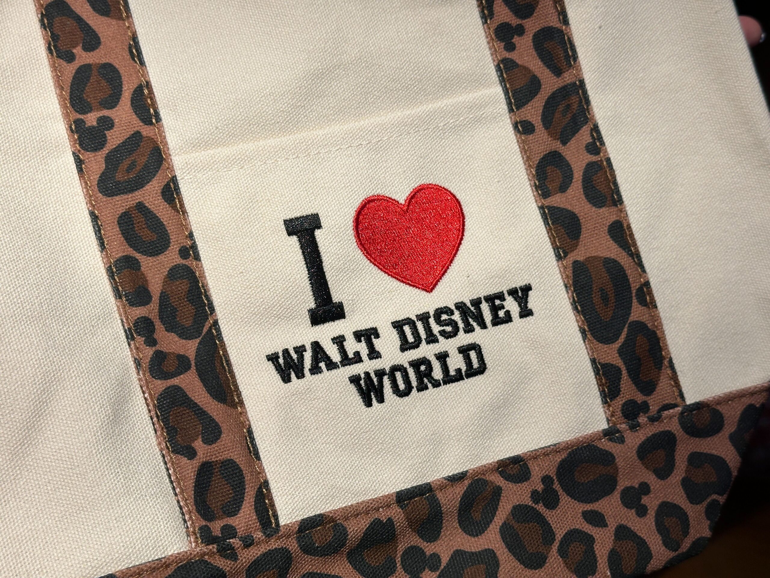 I ❤️ Walt Disney World Leopard Mini Tote