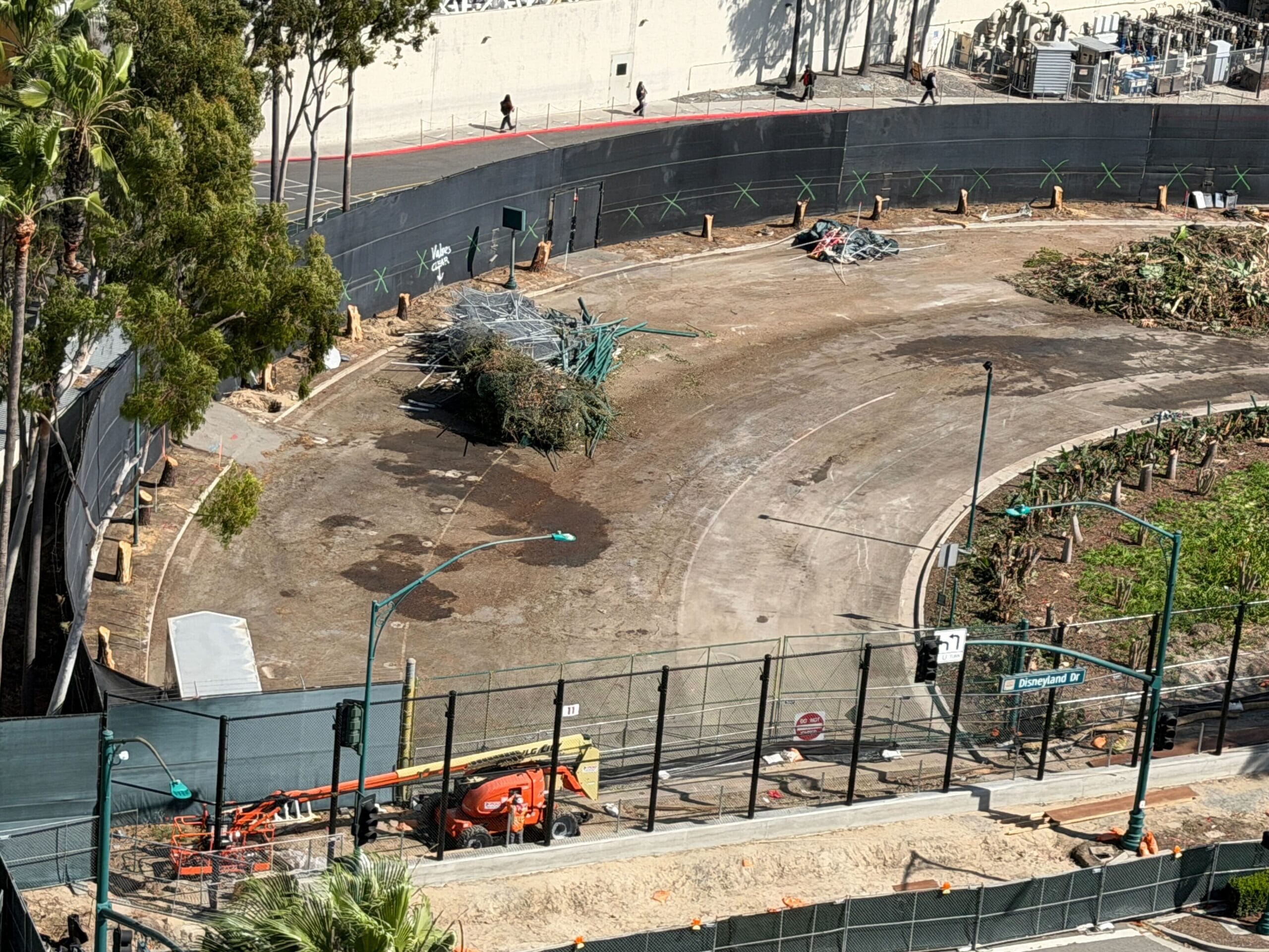 Construction site progress on the Coco boat ride at Disney California Adventure in Disneyland Resort
