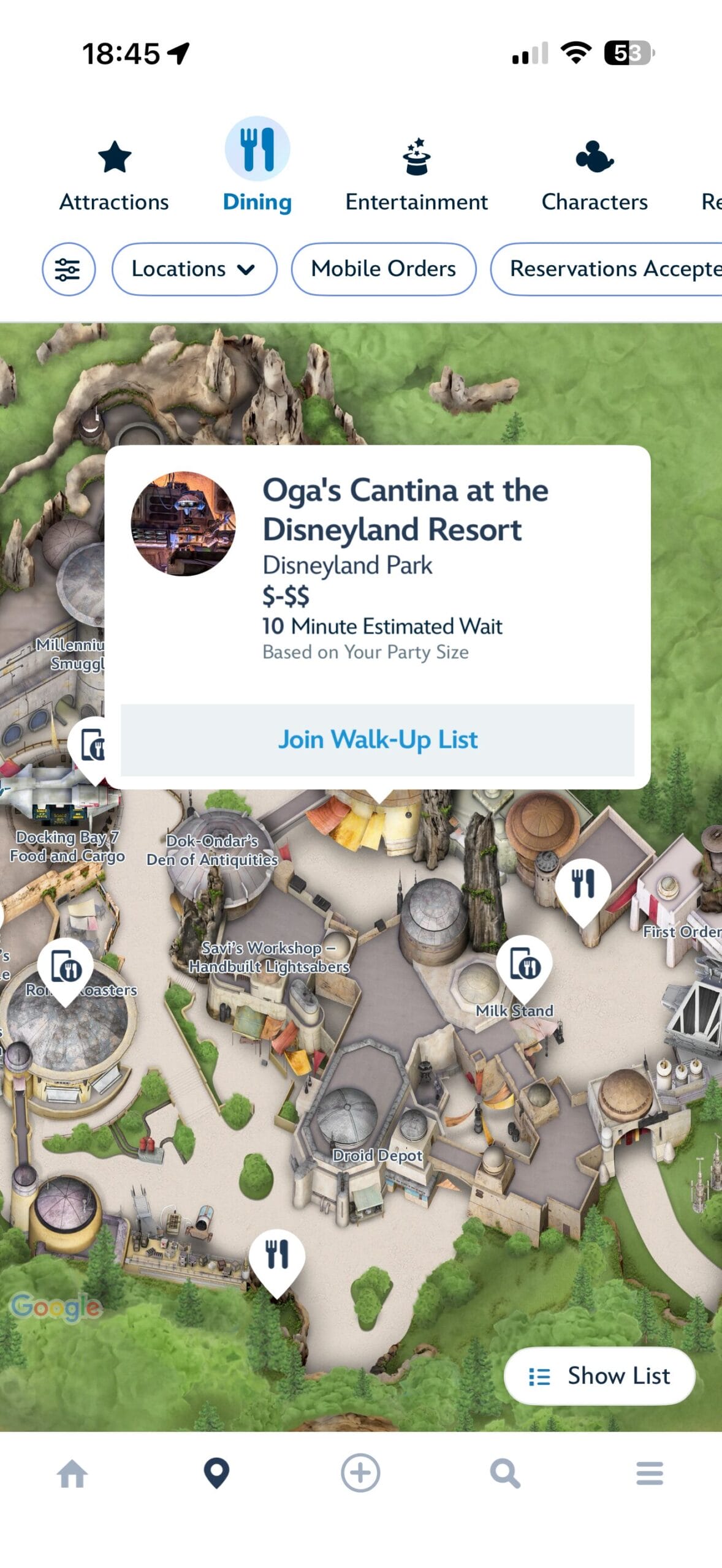 Oga’s Cantina at Disneyland Reopens After Timeline Change Refurbishment