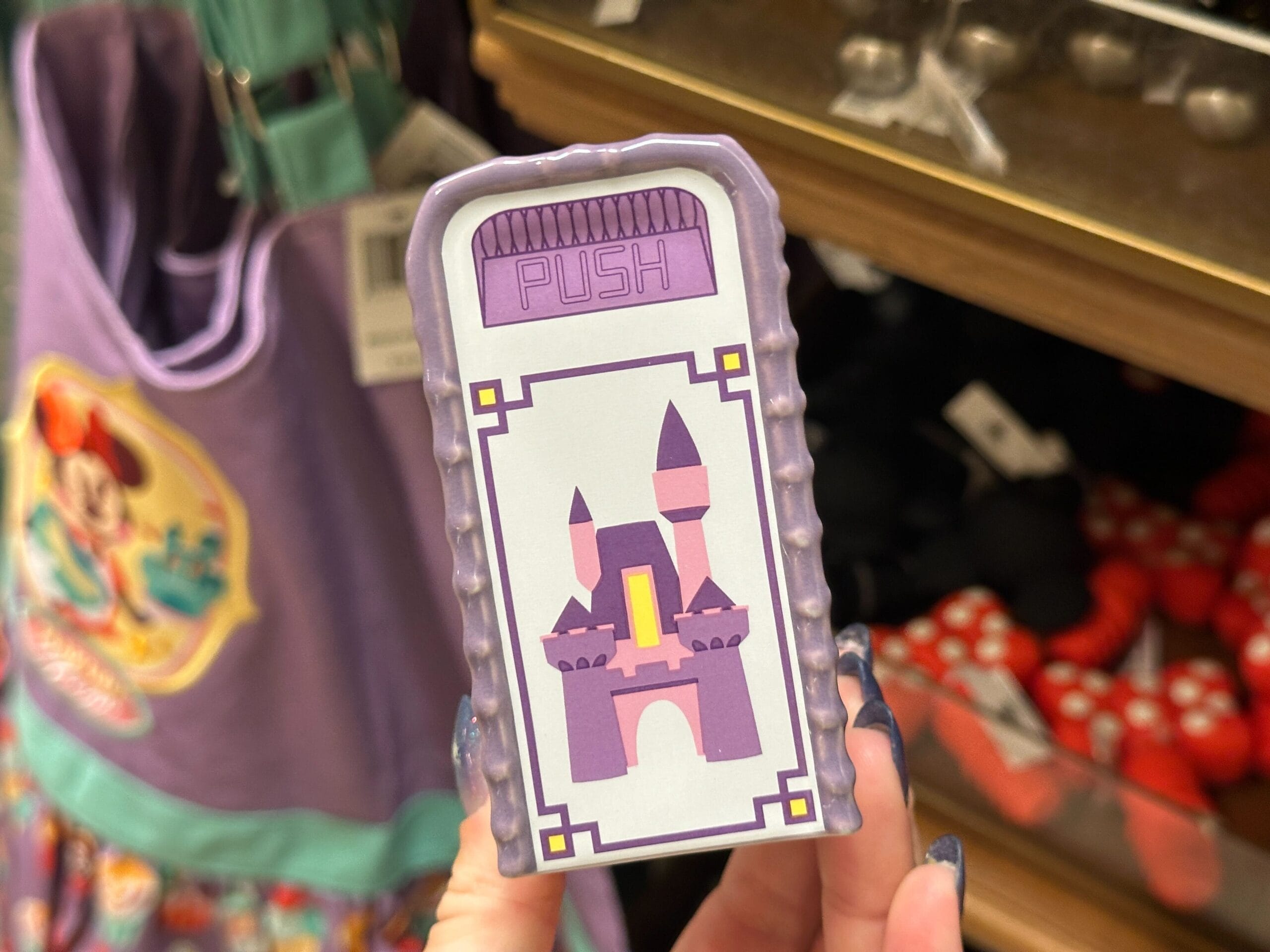 Disney castle trash can salt and pepper shakers