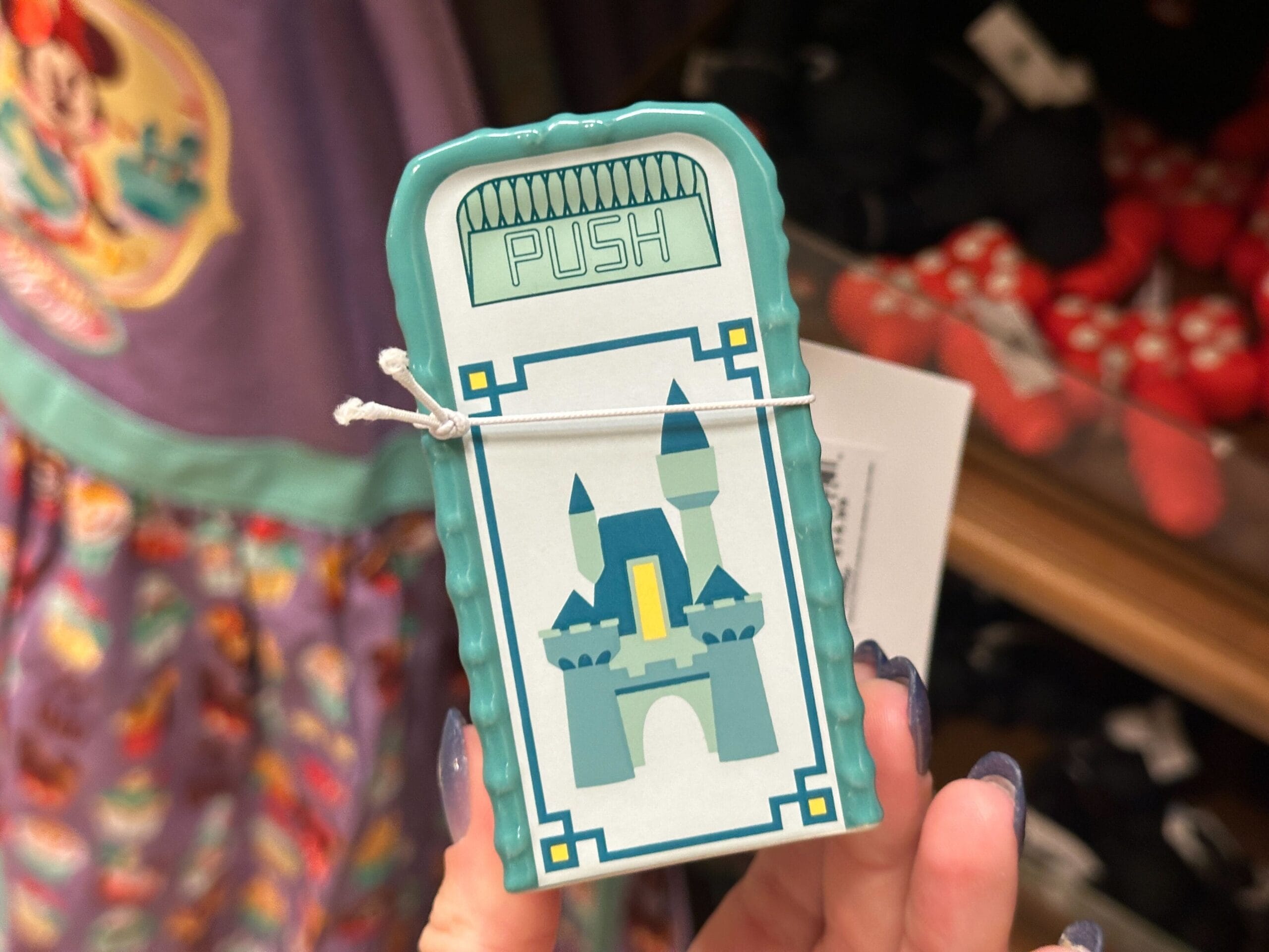 Disney castle trash can salt and pepper shakers