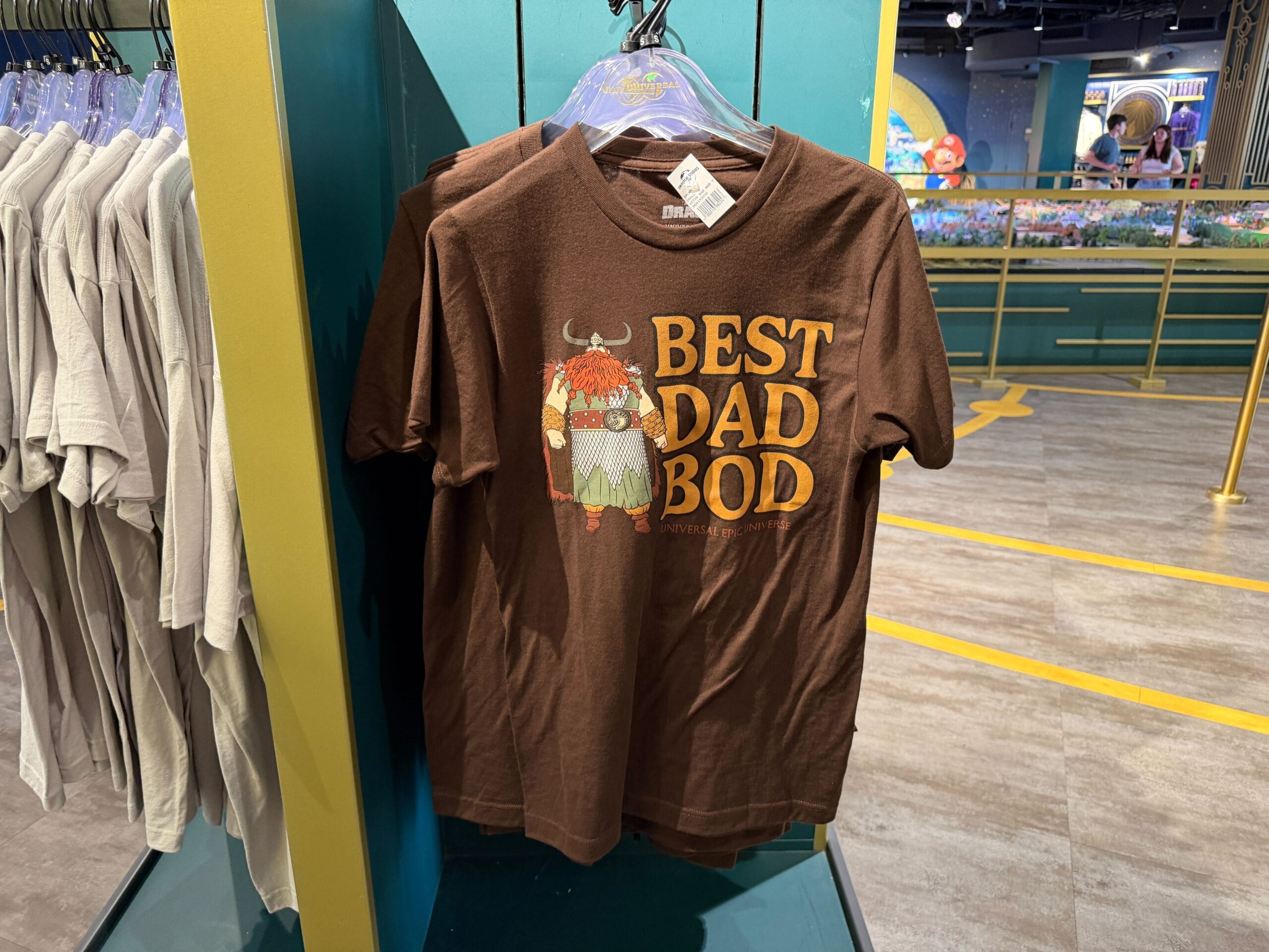 Epic Universe t-shirt refresh at the CityWalk Epic Universe Preview Center shop.