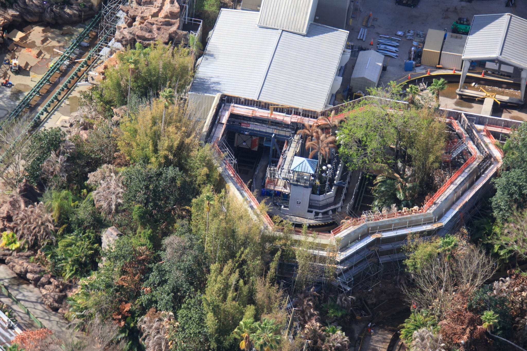 Jurassic Park River Adventure Replaces Old Track, Aerial Photos Show ...