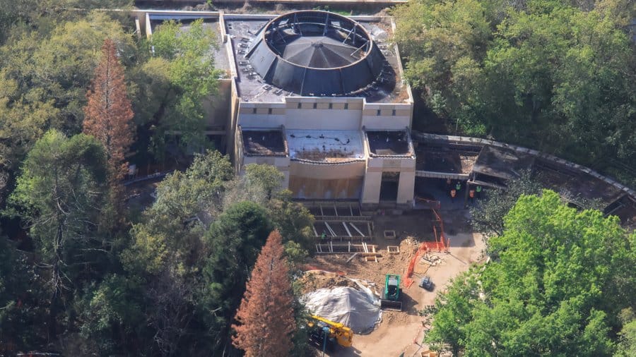 Aerial photos of Tropical Americas construction in Disney's Animal Kingdom in Walt Disney World