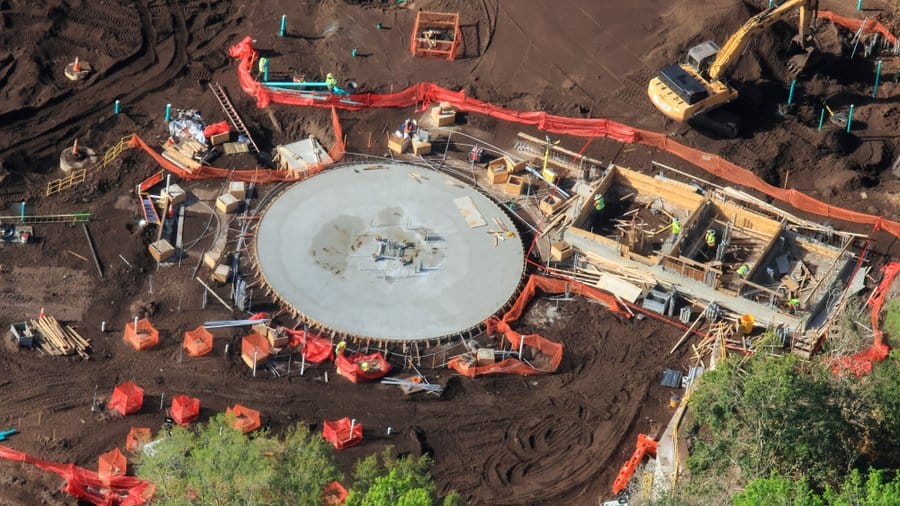 Aerial photos of Tropical Americas construction in Disney's Animal Kingdom in Walt Disney World