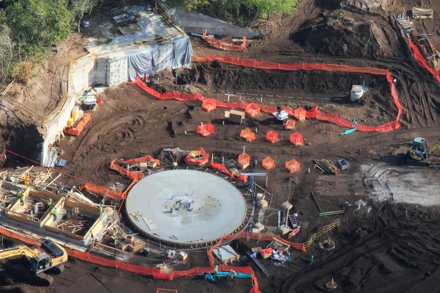 Aerial photos of Tropical Americas construction in Disney's Animal Kingdom in Walt Disney World