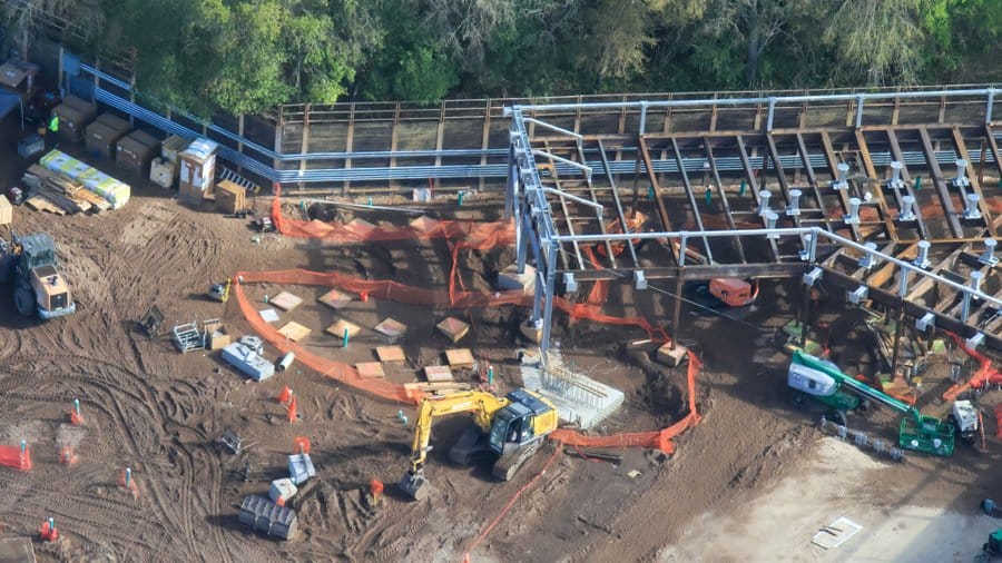 Aerial photos of Tropical Americas construction in Disney's Animal Kingdom in Walt Disney World