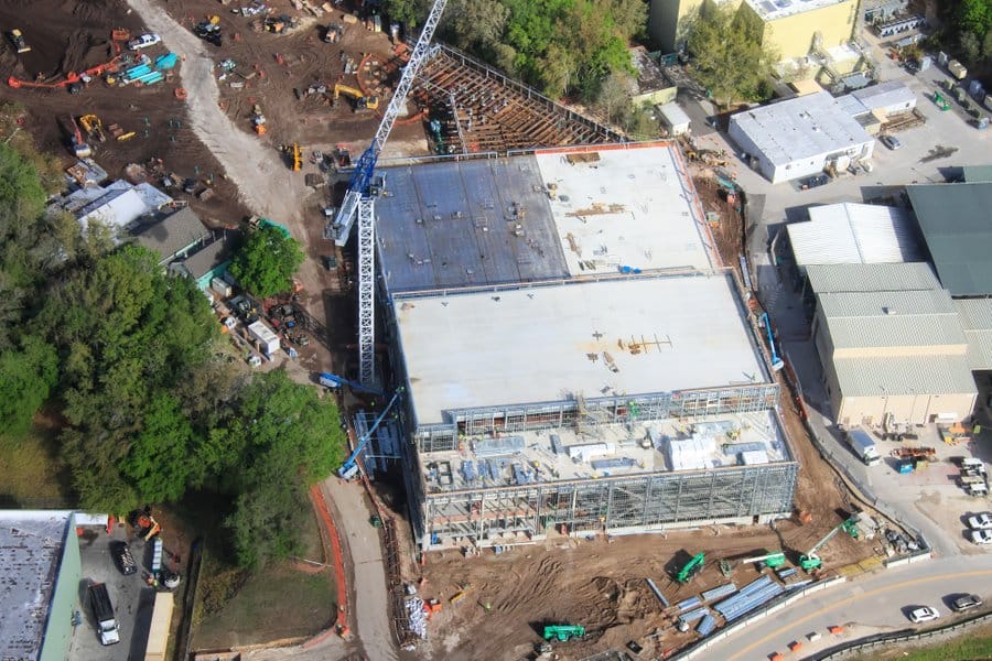 Aerial photos of Tropical Americas construction in Disney's Animal Kingdom in Walt Disney World