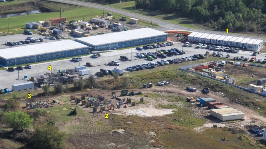 Aerial photos of Tropical Americas construction in Disney's Animal Kingdom in Walt Disney World