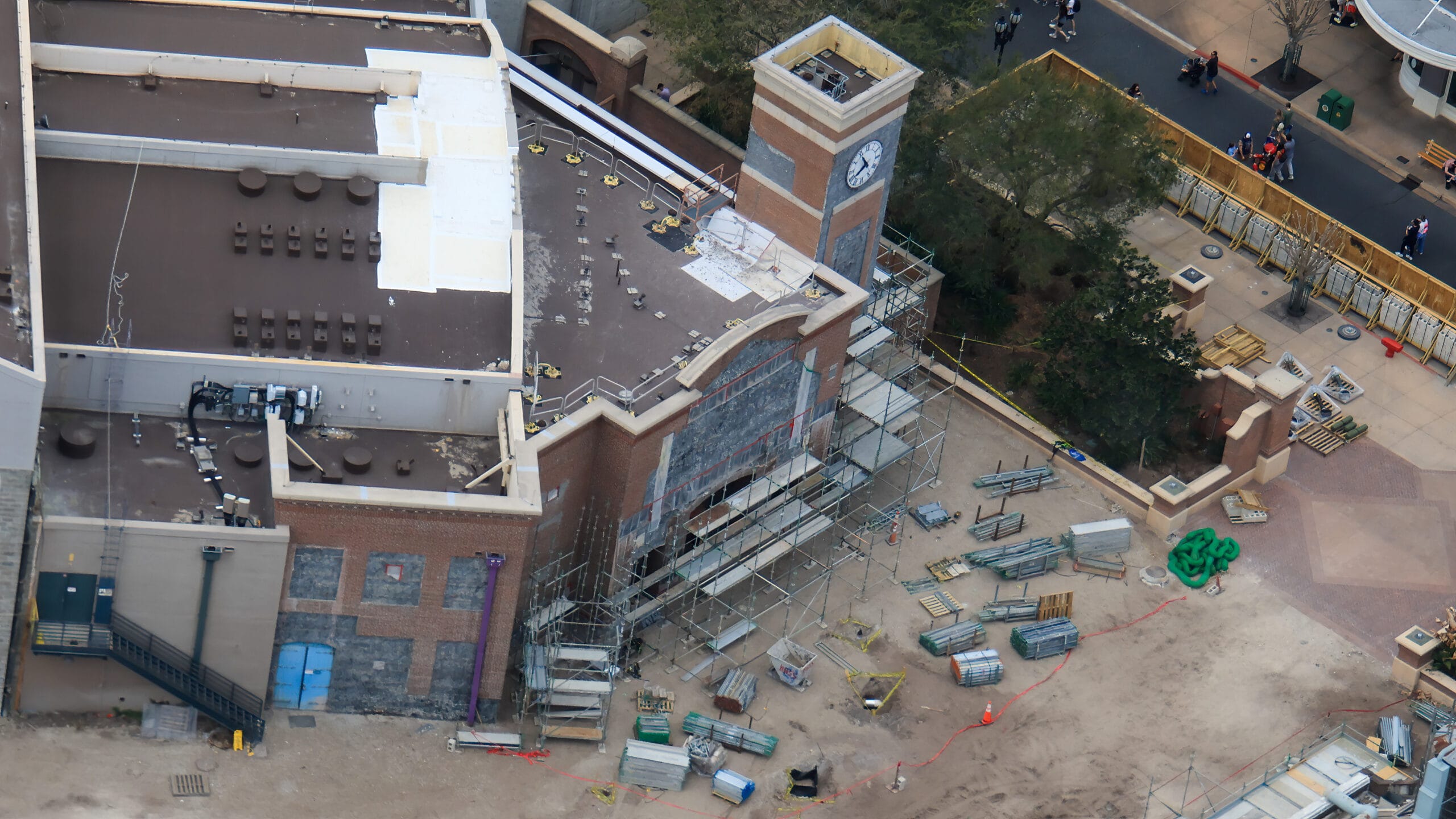 Scaffolding Rises Around Monstropolis Construction in Disney’s Hollywood Studios
