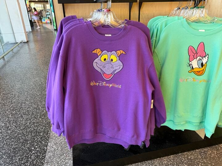 Chenille Figment Character Sweatshirt Arrives at EPCOT